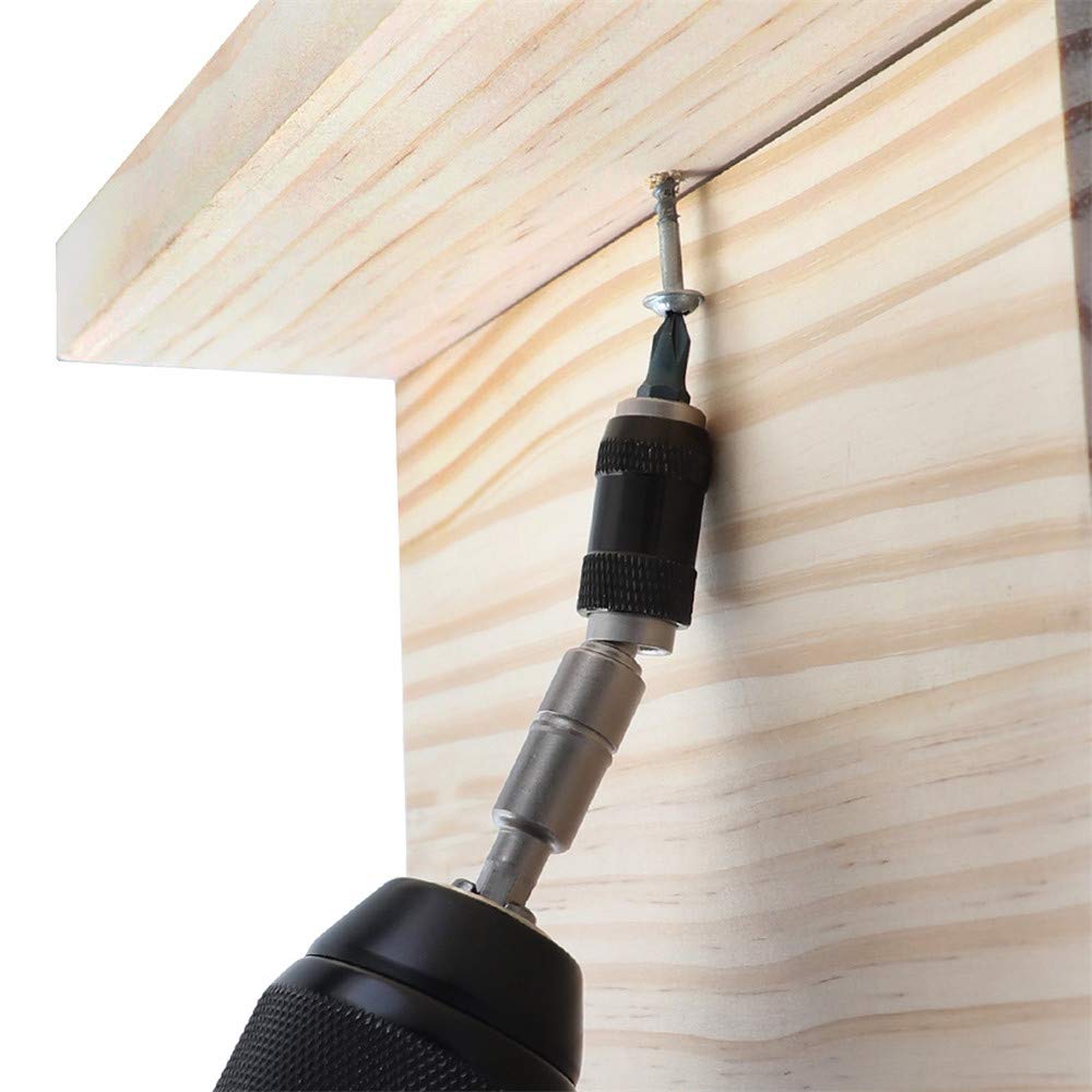 Magnetic Pivot Drill Bit Holder - Quick Release Flexible Screwdriver Bit Holder for Tight Spaces & Corners | Perfect for DIY, Home Repair, and Professional Use in Hard-to-Reach Areas