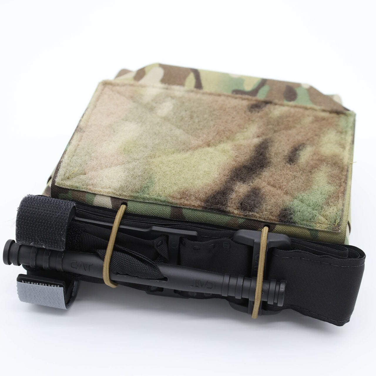 Esstac Admin Lidded GP Pouch with 4 Long Malice Clips - Tactical MOLLE Utility Pouch for Military, Hiking & Outdoor Gear Organization