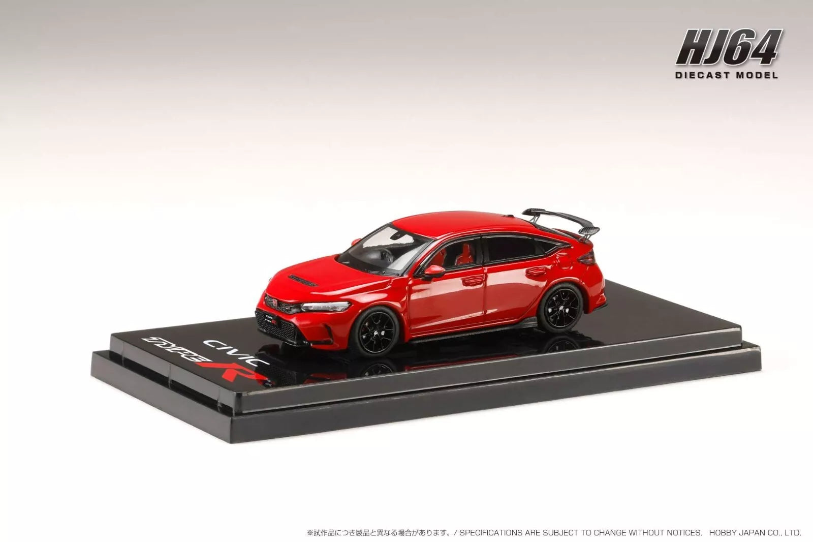 1:64 Scale Hobby Japan Honda Civic Type R (FL5) Diecast Model Car - Flame Red Color - Collectible Toy for Car Enthusiasts & Display for Home/Office Decor