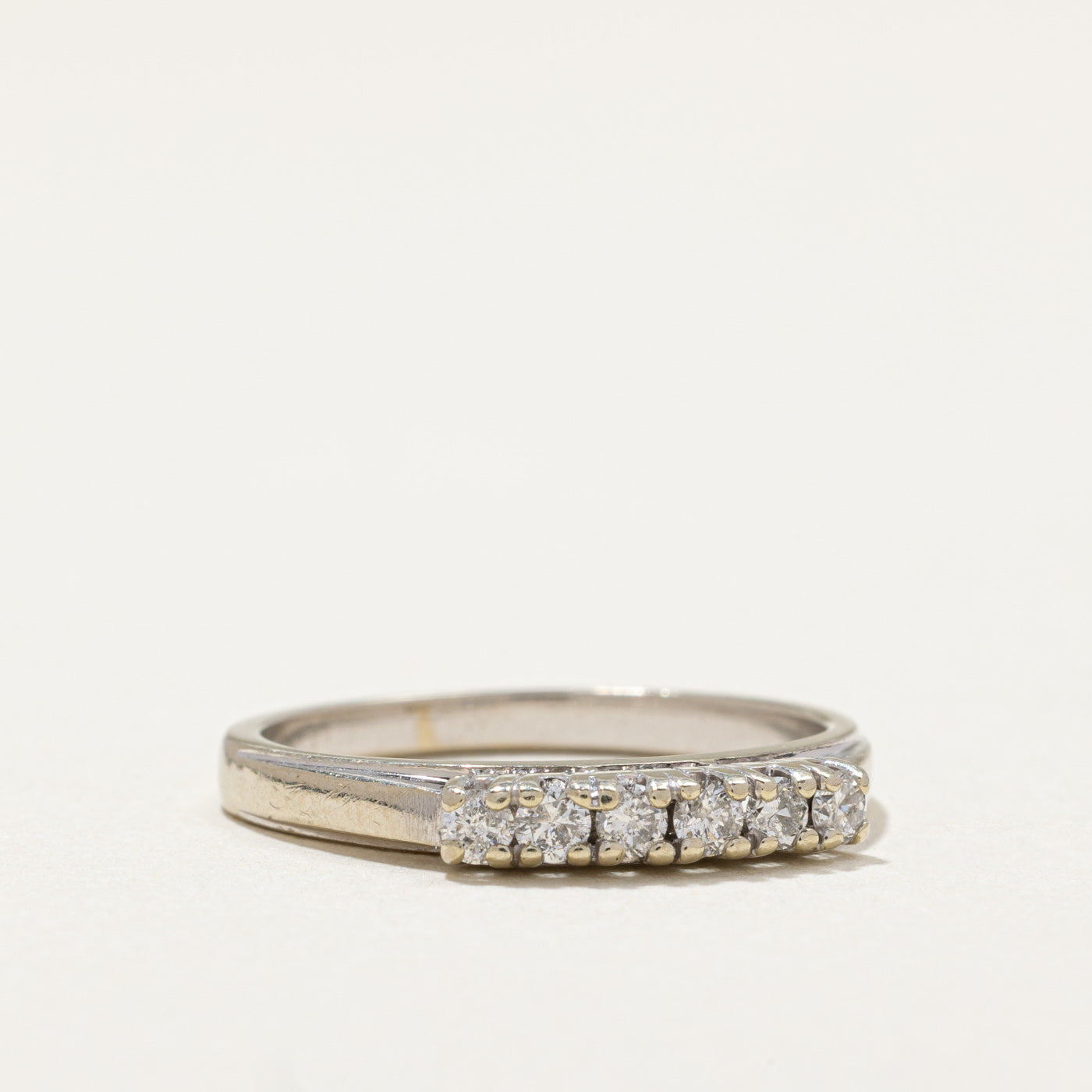 0.24ctw Semi Eternity Wedding Ring - Size 6.5 | Elegant Diamond Band for Women | Perfect for Engagement, Anniversary & Bridal Jewelry Gifts