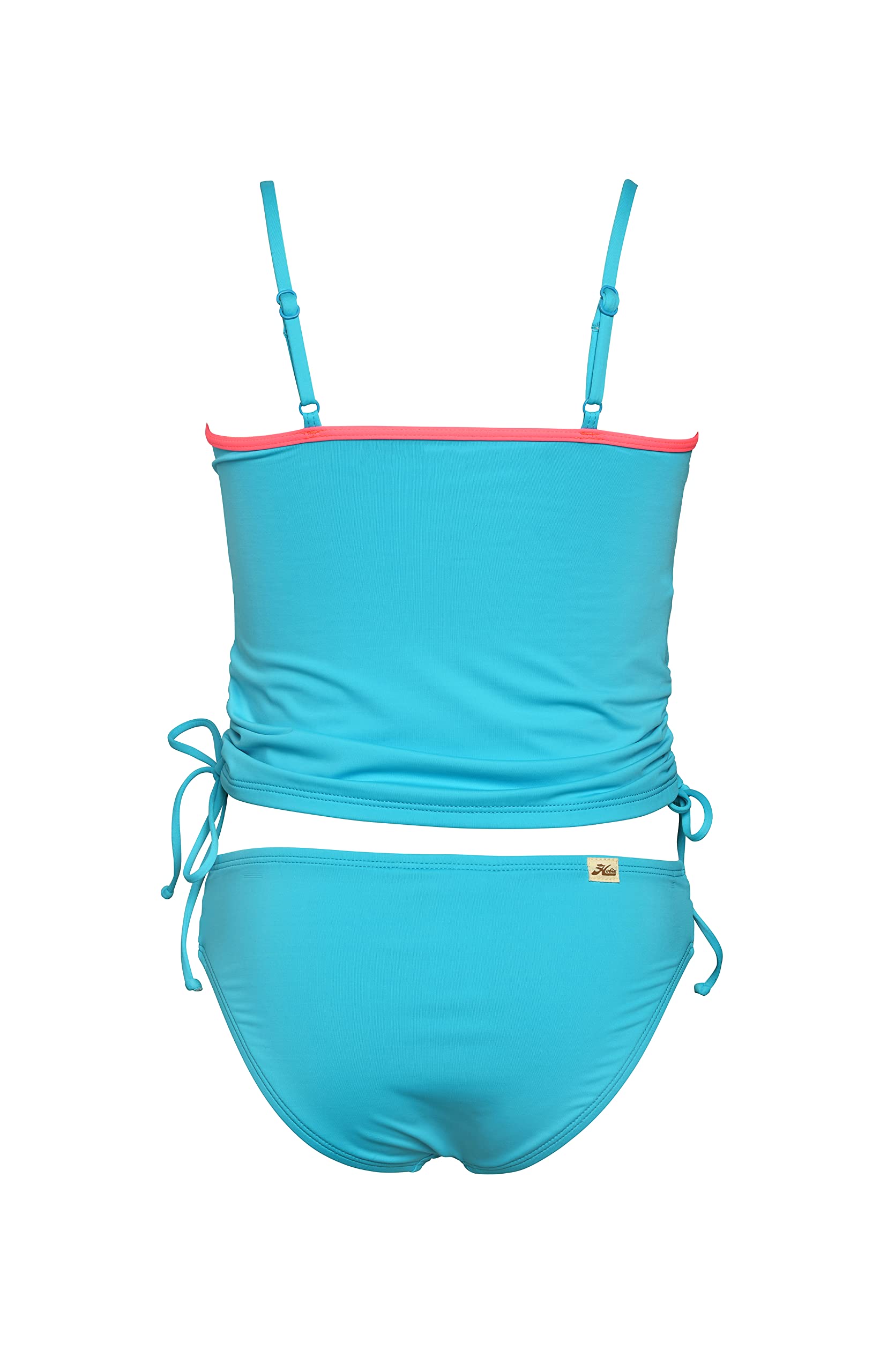 Hobie Girls' Adjustable Tankini Top & Hipster Bottom Swimsuit Set - Perfect for Beach, Pool & Summer Vacations