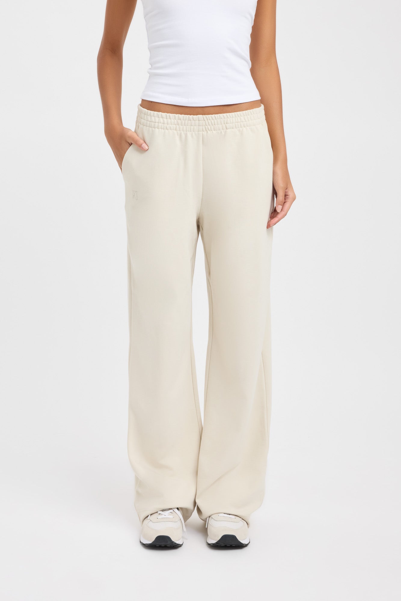 Jonti Women's High Waisted Wide Leg Sweatpants - Soft Lounge Pants for Yoga, Running & Casual Wear