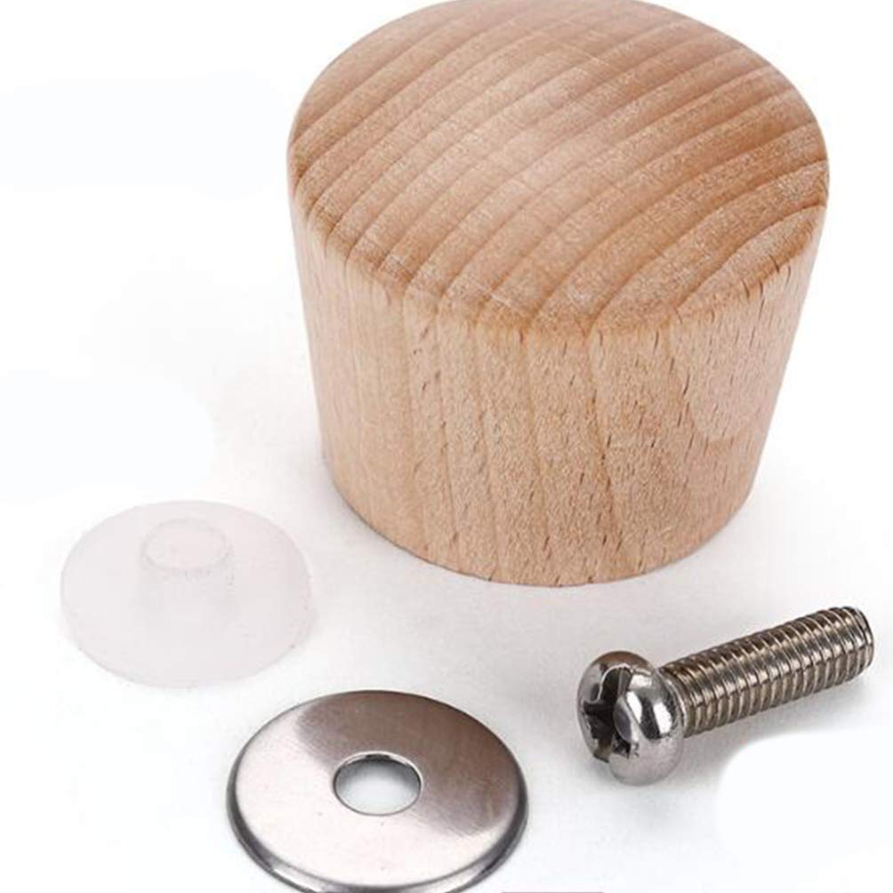 2pcs Universal Wooden Pot Lid Knobs - Durable Wood Kitchen Cookware Lid Handles for Secure Grip - Perfect for Stovetop Cooking, Baking, and Everyday Kitchen Use