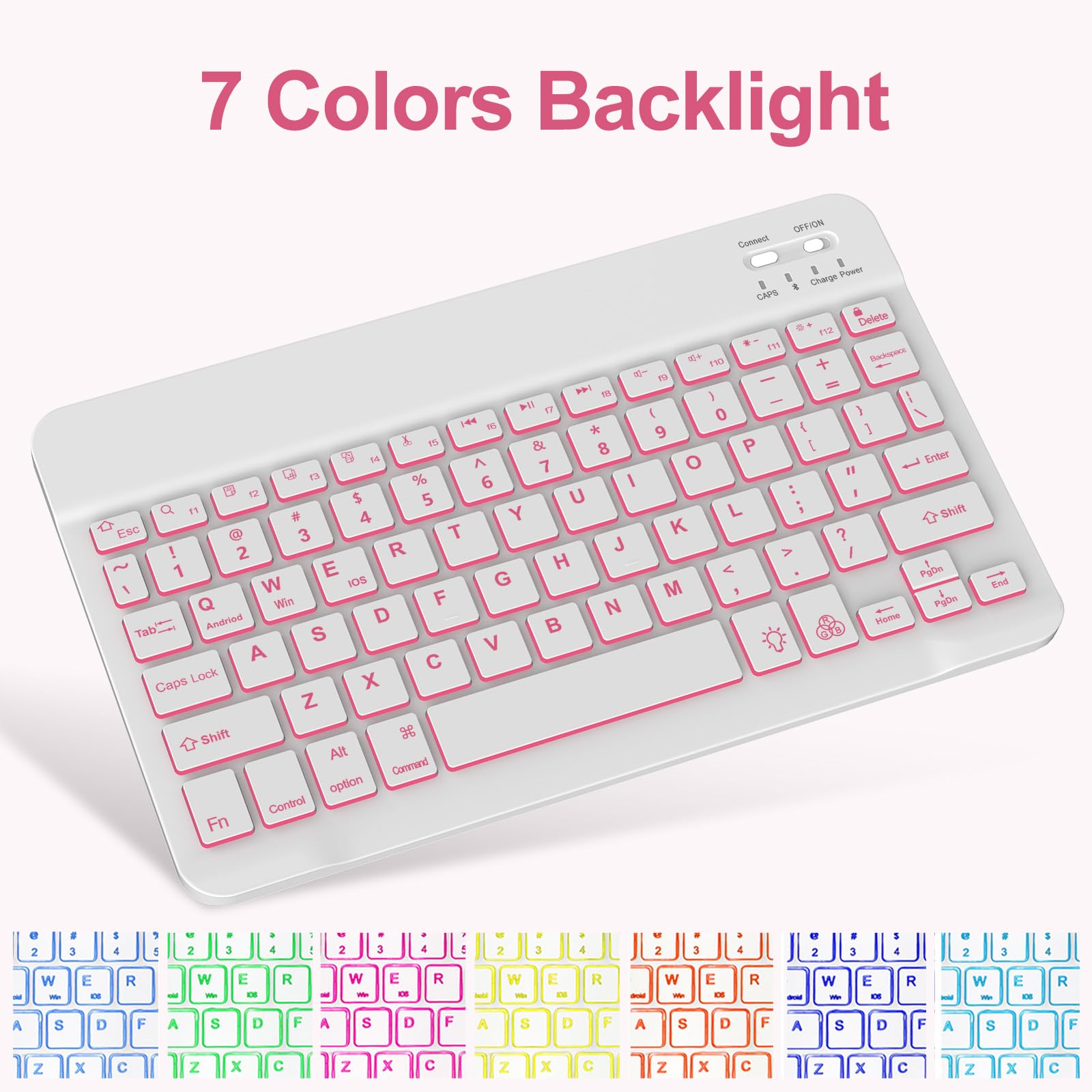 BORIYUAN Backlit Detachable Keyboard Case for iPad 9th/8th/7th Gen 10.2