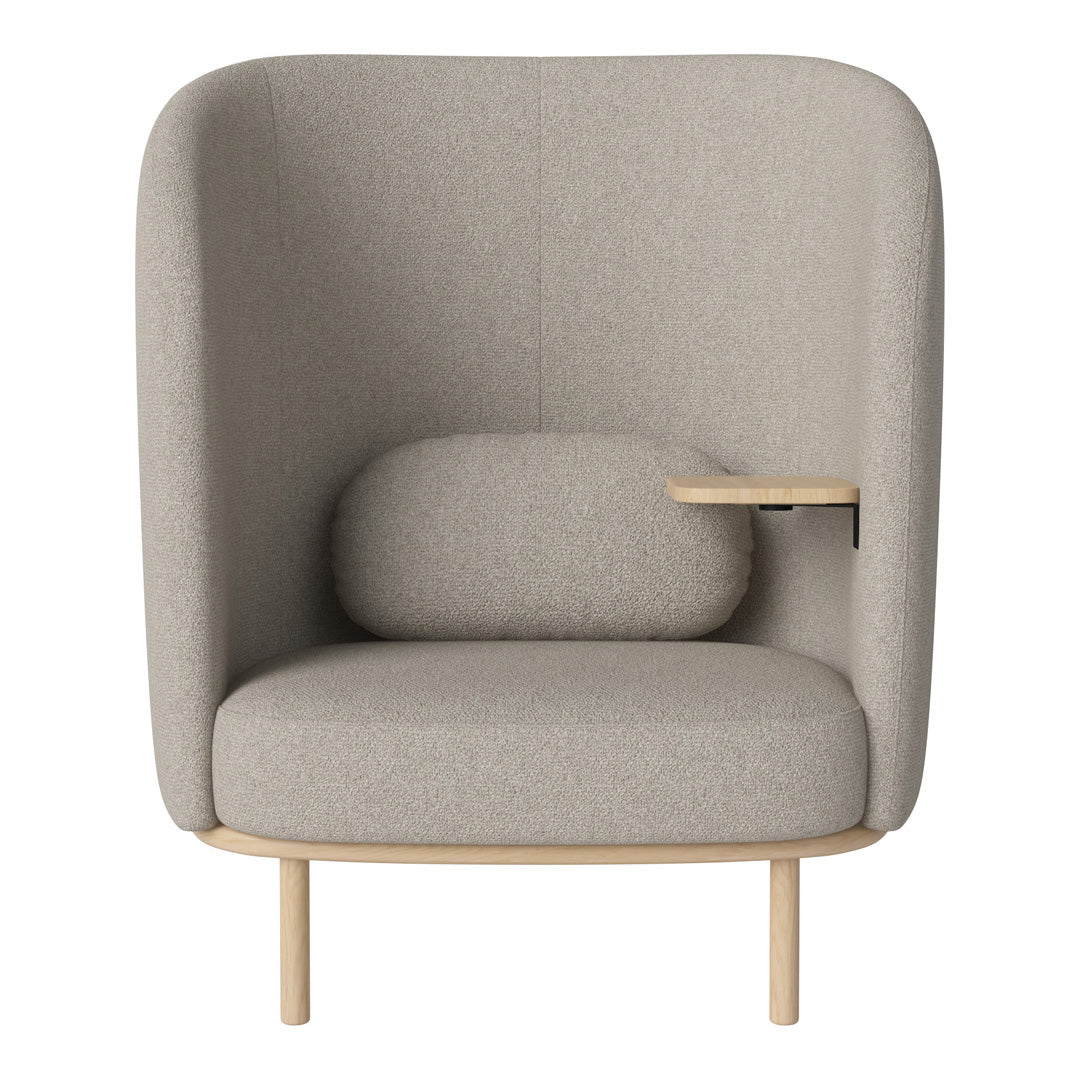 Fuuga Modern Nesting Armchair with Side Table - Space Saving Living Room Furniture for Small Apartments, Dorm Rooms & Cozy Home Decor