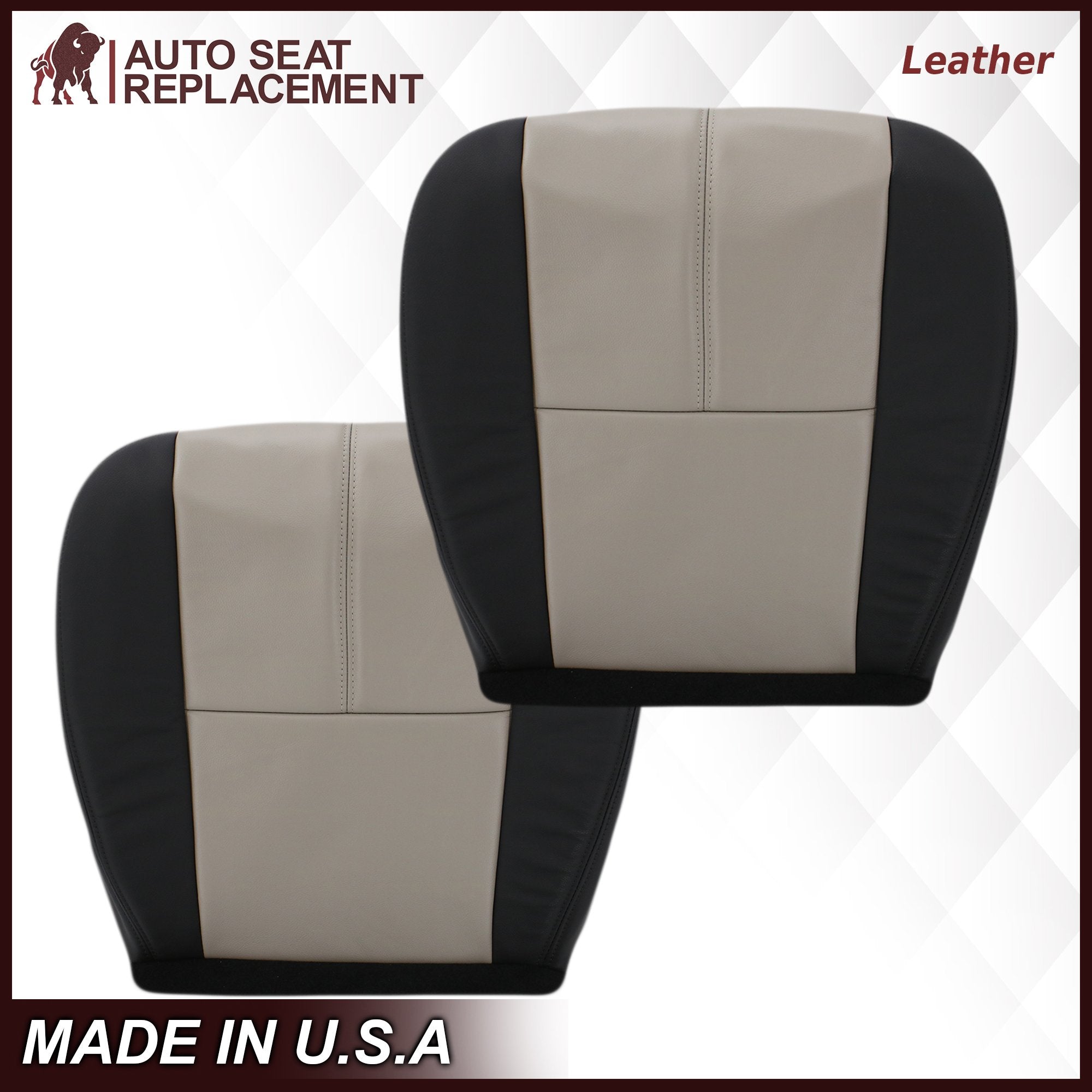 2007-2014 GMC Sierra Custom Fit Seat Covers - Premium 2-Tone Gray & Black Neoprene Protection | Perfect for Truck Owners, Off-Road Adventures & Daily Commutes