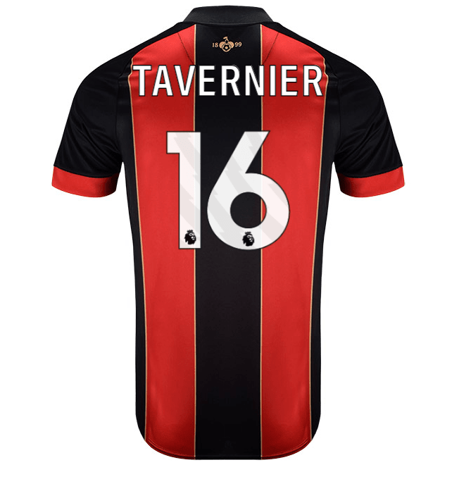 Bournemouth FC 2024/25 Home Jersey - Custom Name & Number Printing - Official Football Shirt for Fans & Players - Perfect for Matchdays & Gifting
