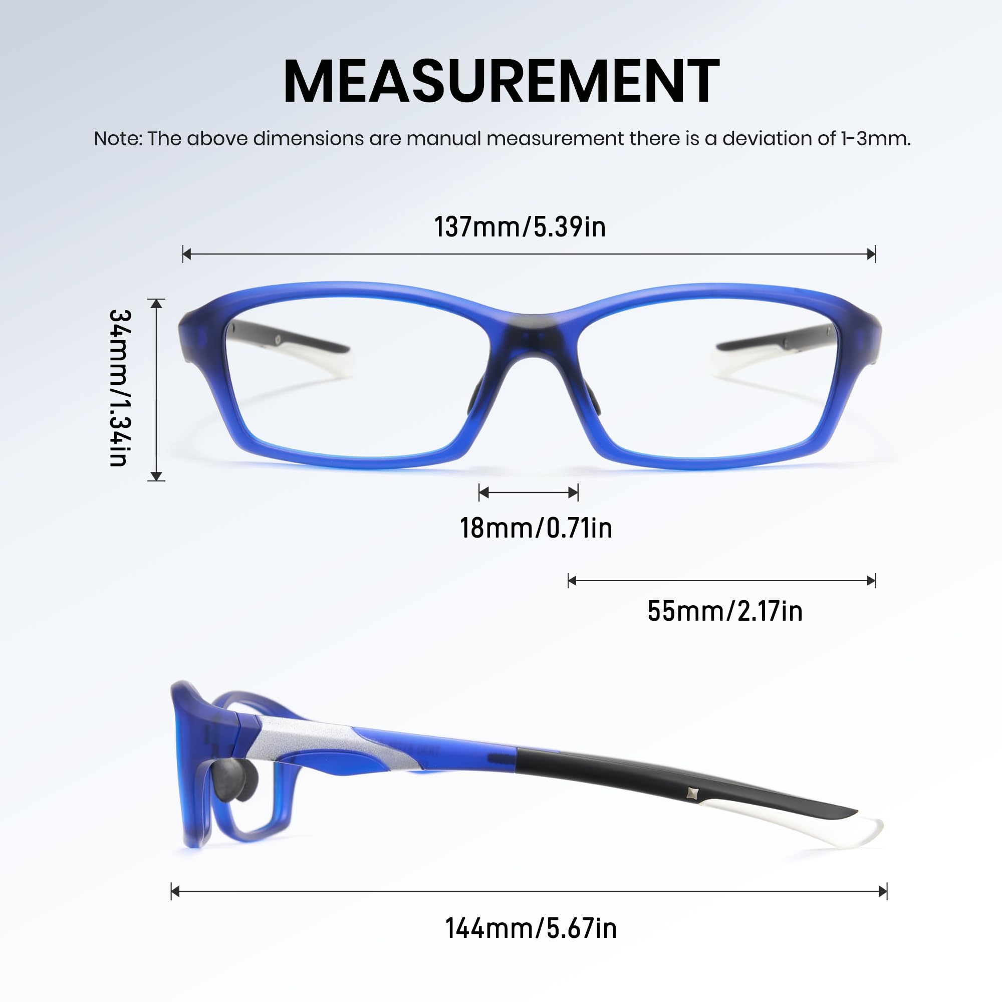 Cyxus Blue Light Blocking Glasses for Men & Women - Computer Glasses, Screen Protection, Gaming Glasses (Model 8161) - Reduce Eye Strain for Work, Gaming & Digital Screen Use