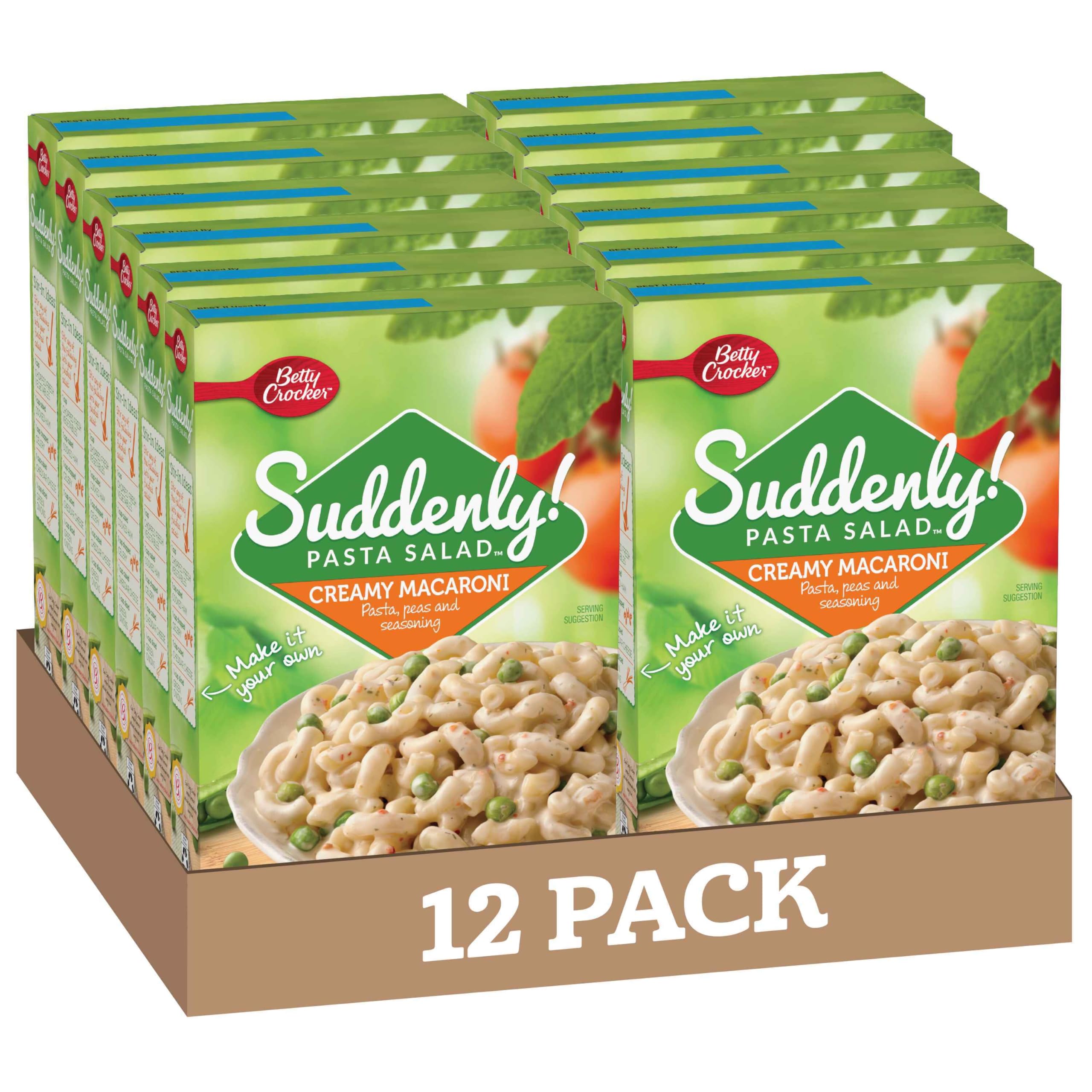 Suddenly Pasta Salad Creamy Macaroni - 6.5 Oz (Pack of 12) | Easy-to-Make Pasta Side Dish for Picnics, BBQs & Potlucks