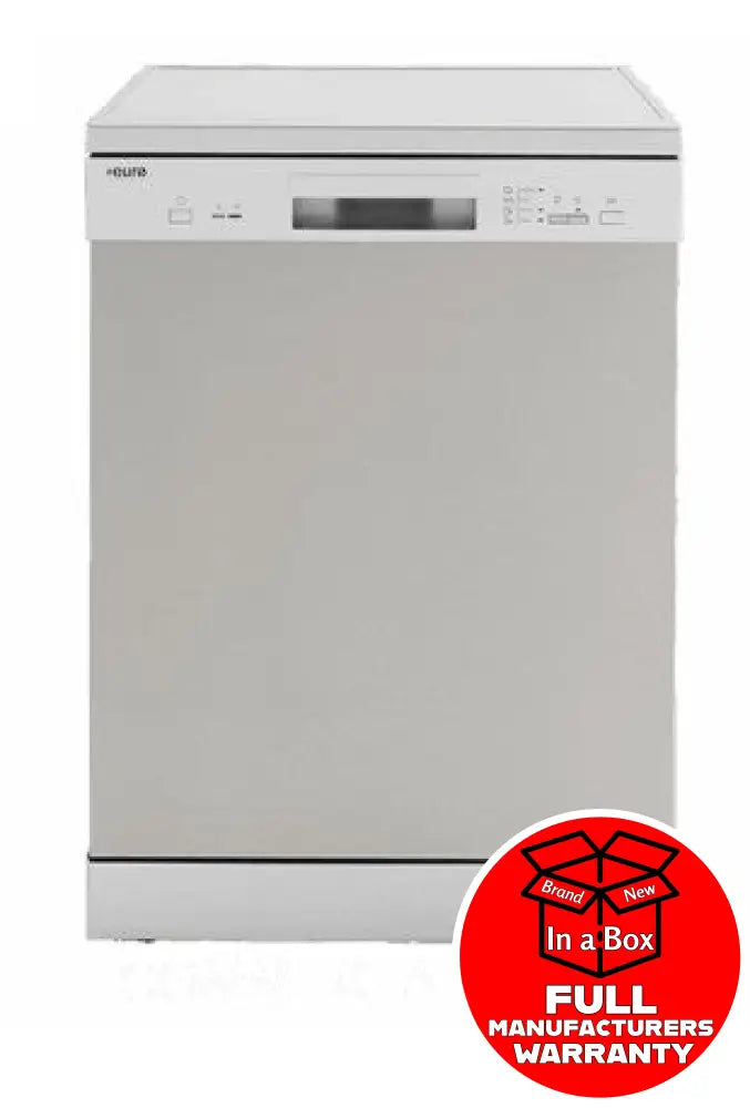 Euro EDV604SS 60cm Freestanding Stainless Steel Dishwasher - Perfect for Modern Kitchens & Small Spaces