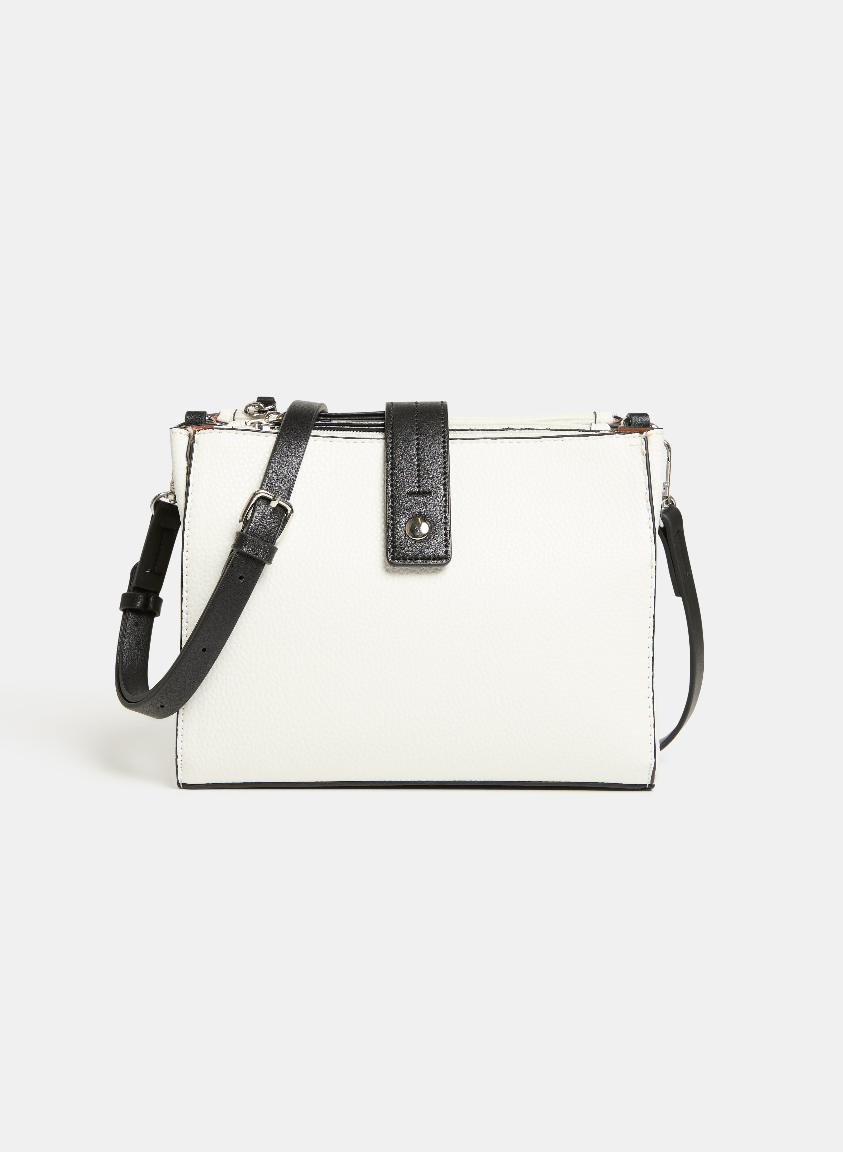 Laura 7010779 Two-Tone Black & White Handbag - Stylish Women's Purse for Work, Travel & Everyday Use