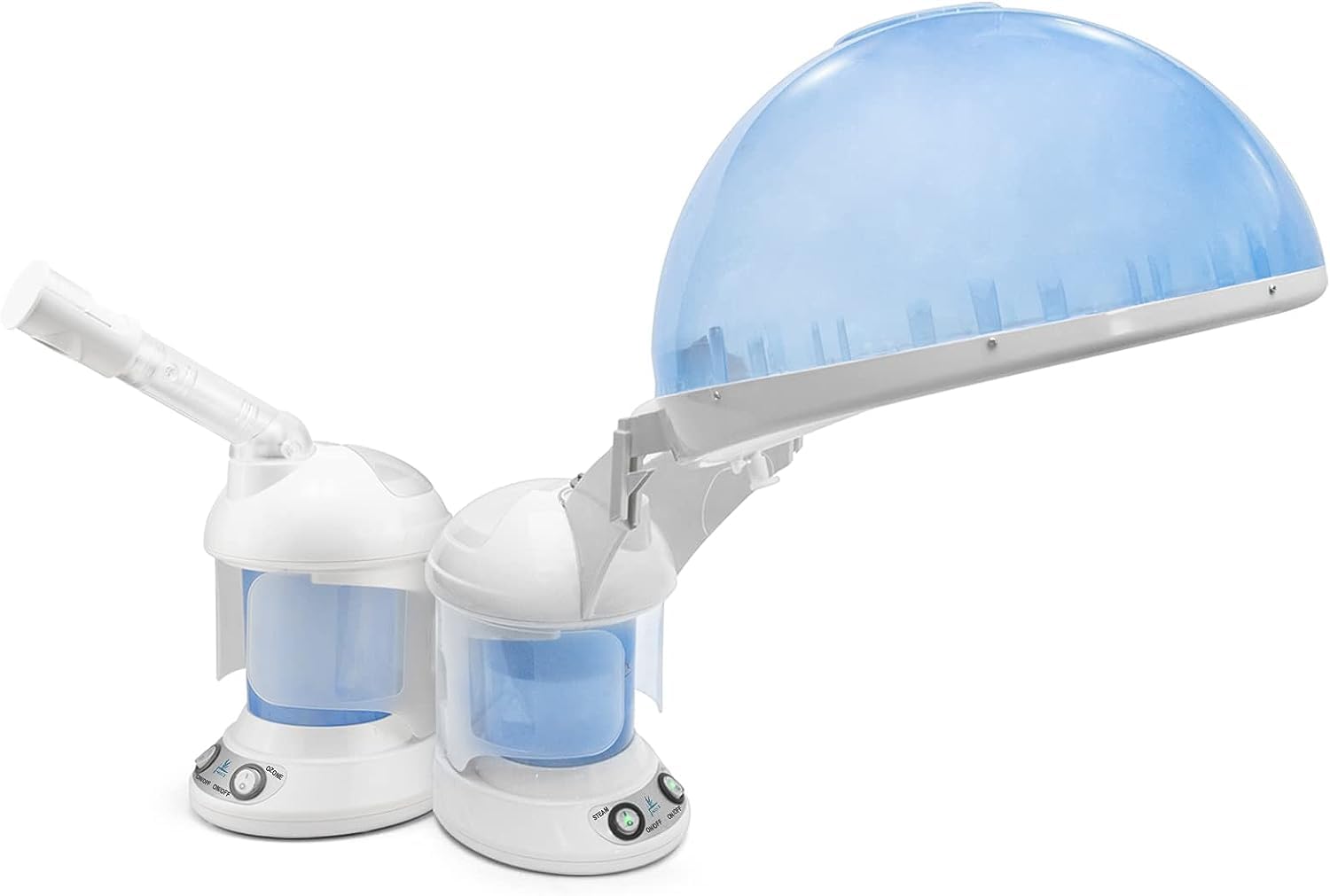 Elitzia ETKD2328a 2-in-1 Ionic Ozone Facial & Hair Steamer with Hood - Professional Home Salon Hair Care & Skin Treatment for Deep Conditioning & Hydration | Perfect for Spa Days & Self-Care Routines
