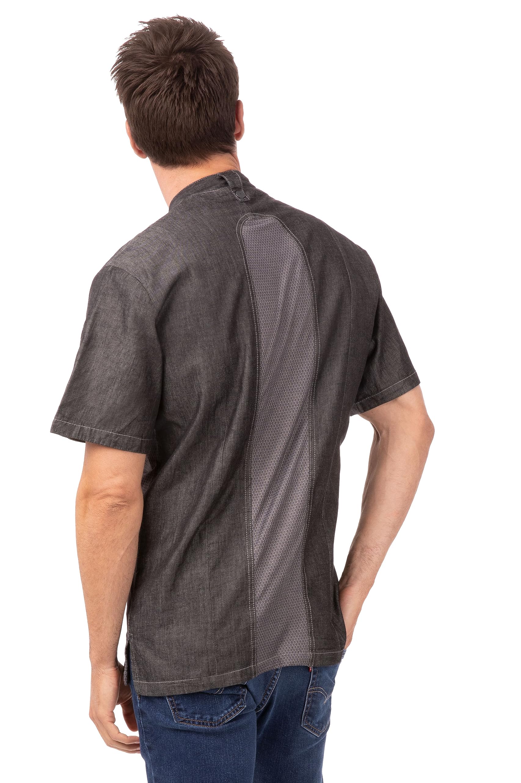 Chef Works Men's Tribeca Executive Chef Coat - Professional Kitchen Uniform for Cooking, Baking & Culinary Arts - Ideal for Chefs, Bakers & Culinary Students