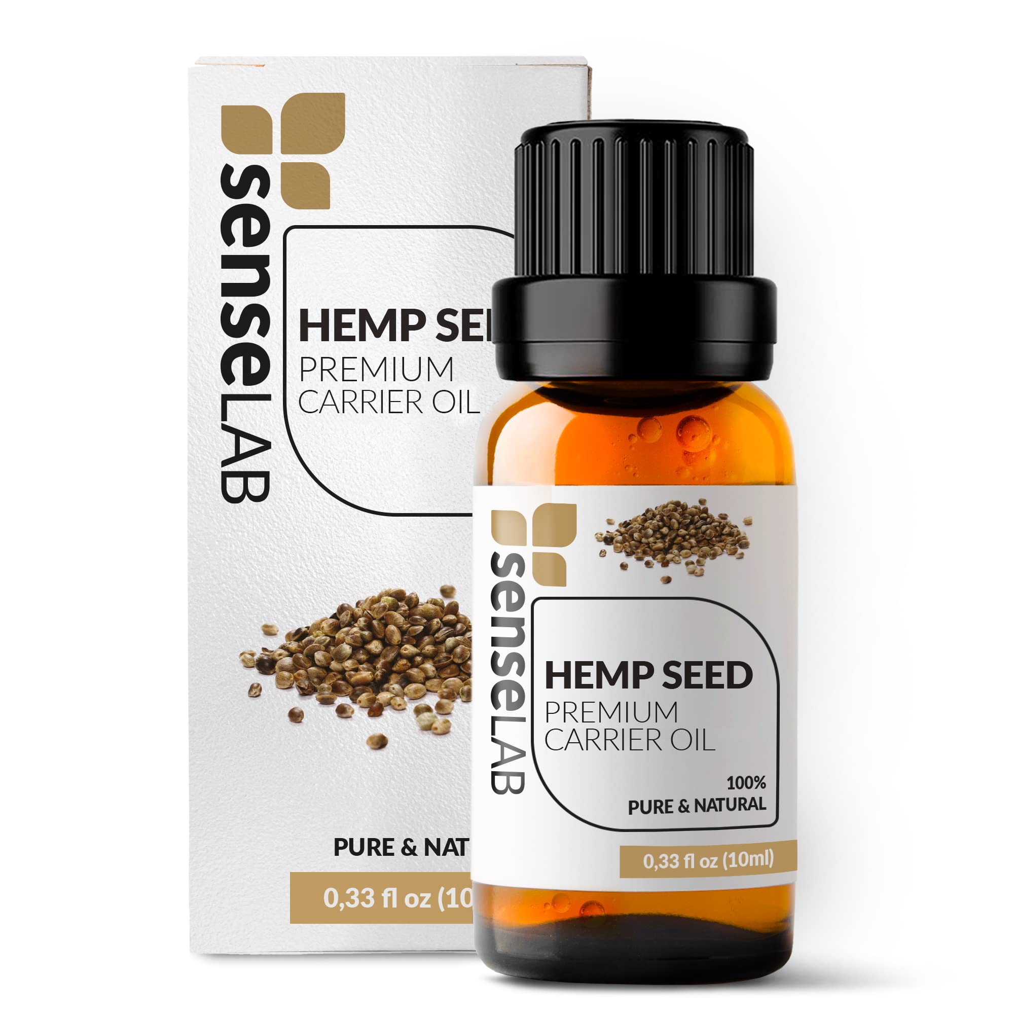 **Organic Cold Pressed Hemp Seed Oil - 100% Pure & Natural Extract for Skin & Hair Care | Moisturizing Carrier Oil for Face, Body & Scalp | Safe for Dogs & Pets (30ml) - Perfect for DIY Beauty & Aromatherapy**