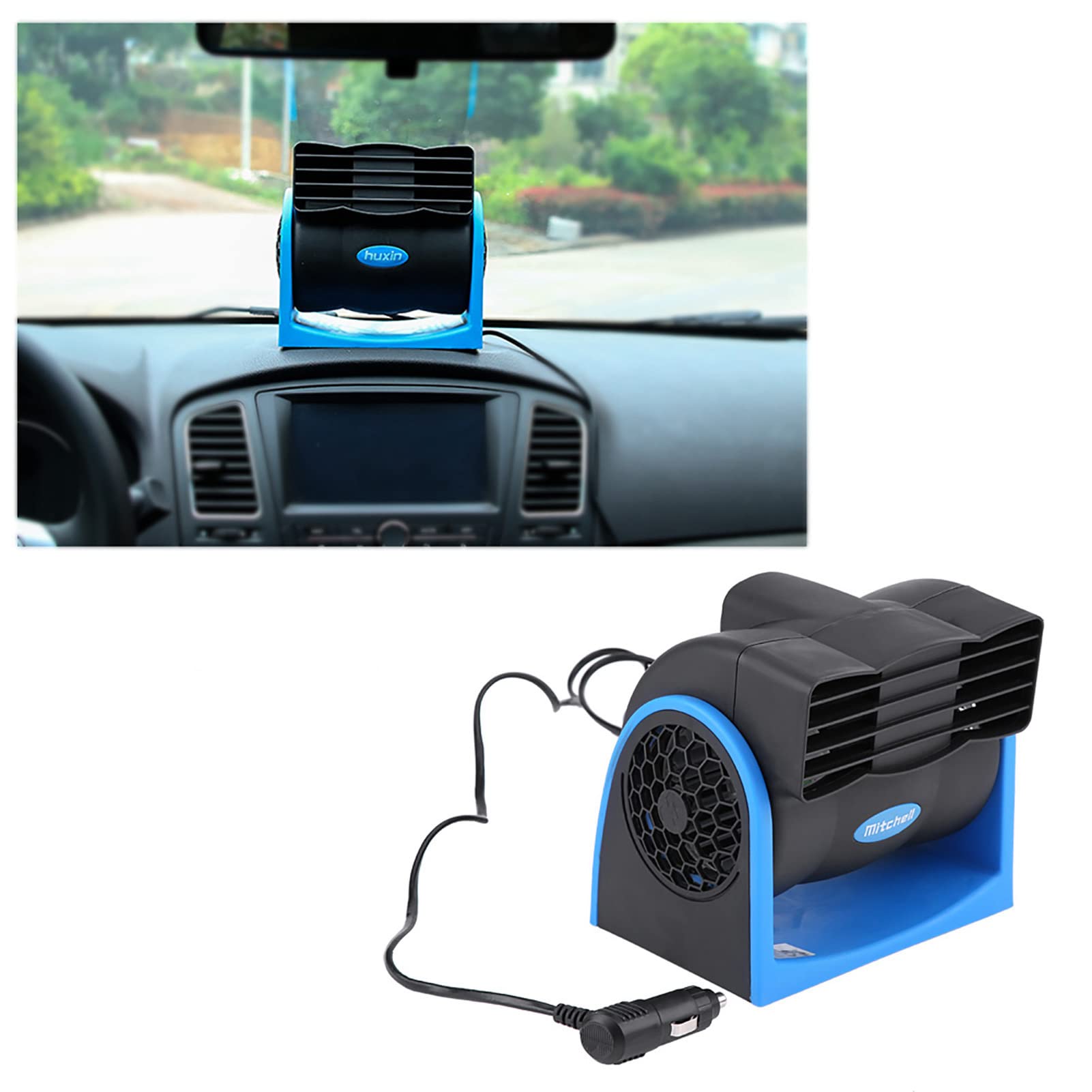 Rechargeable Stroller Fan - Portable Mini Handheld Fan for Car Seat, Desk & Travel - 12V Auto Electric Fan with Adjustable Speed & Quiet Operation - Perfect for Strollers, Cars, Offices & Outdoor Use