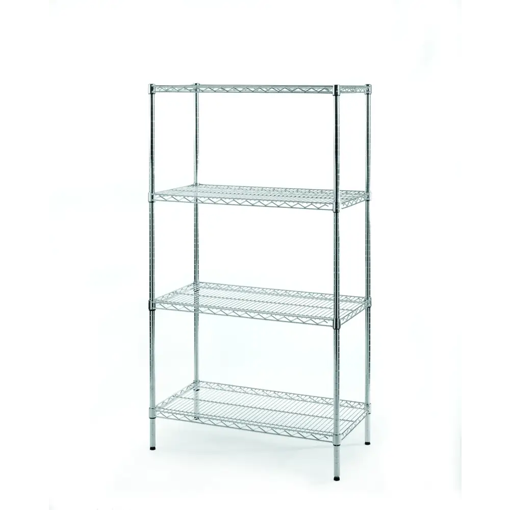 Eclipse Shelving Chrome - Heavy Duty Metal Shelves for Garage, Warehouse & Home Storage - Durable & Adjustable Storage Racks for Organizing Tools, Supplies & More