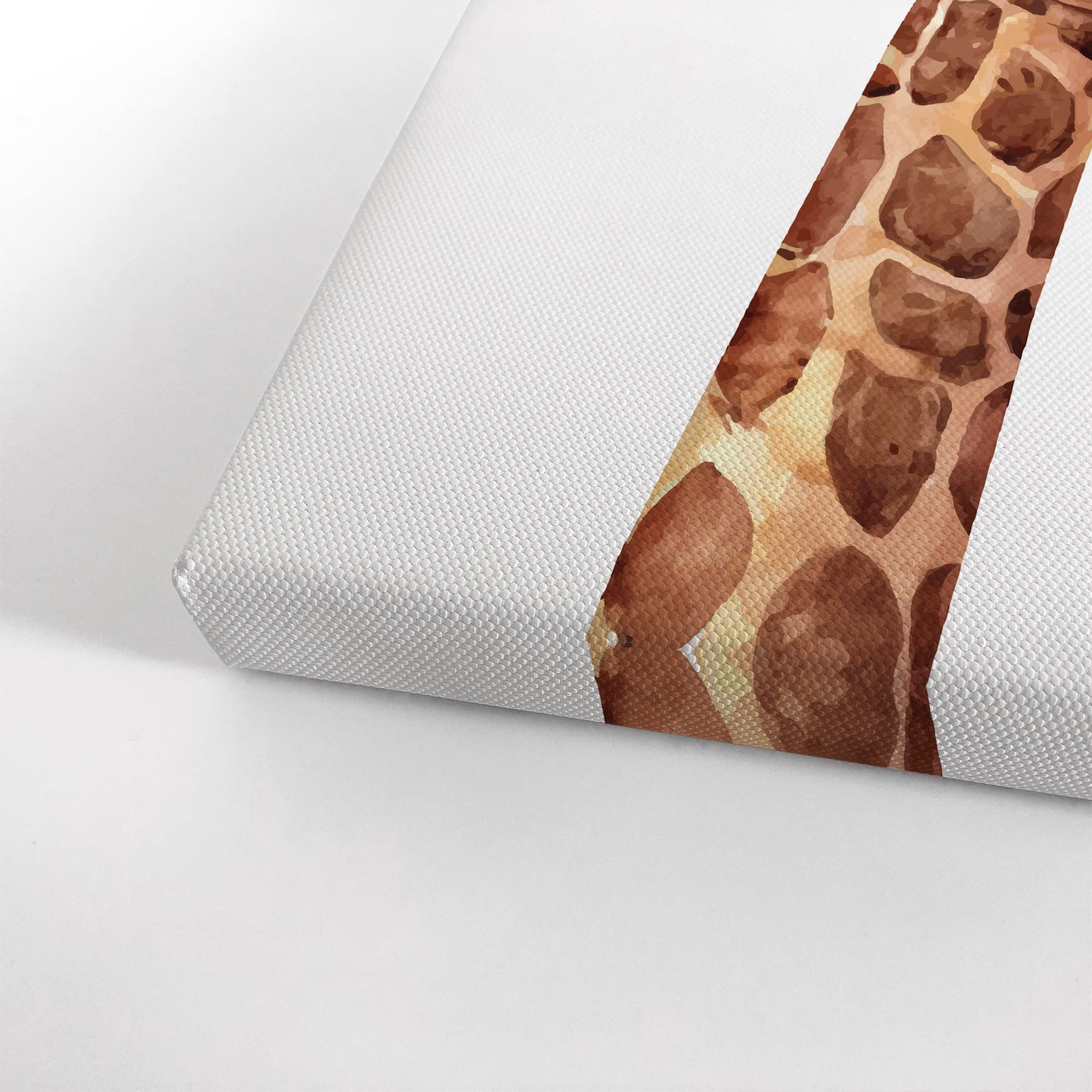 Giraffe with Hat Chewing Bubble Gum Canvas Wall Art Set - 3 Piece Animal Pop Art Prints for Living Room, Bedroom & Nursery Decor (17x11 inches) - Vibrant Kids Room Wall Decor, Unique Gift for Animal Lovers