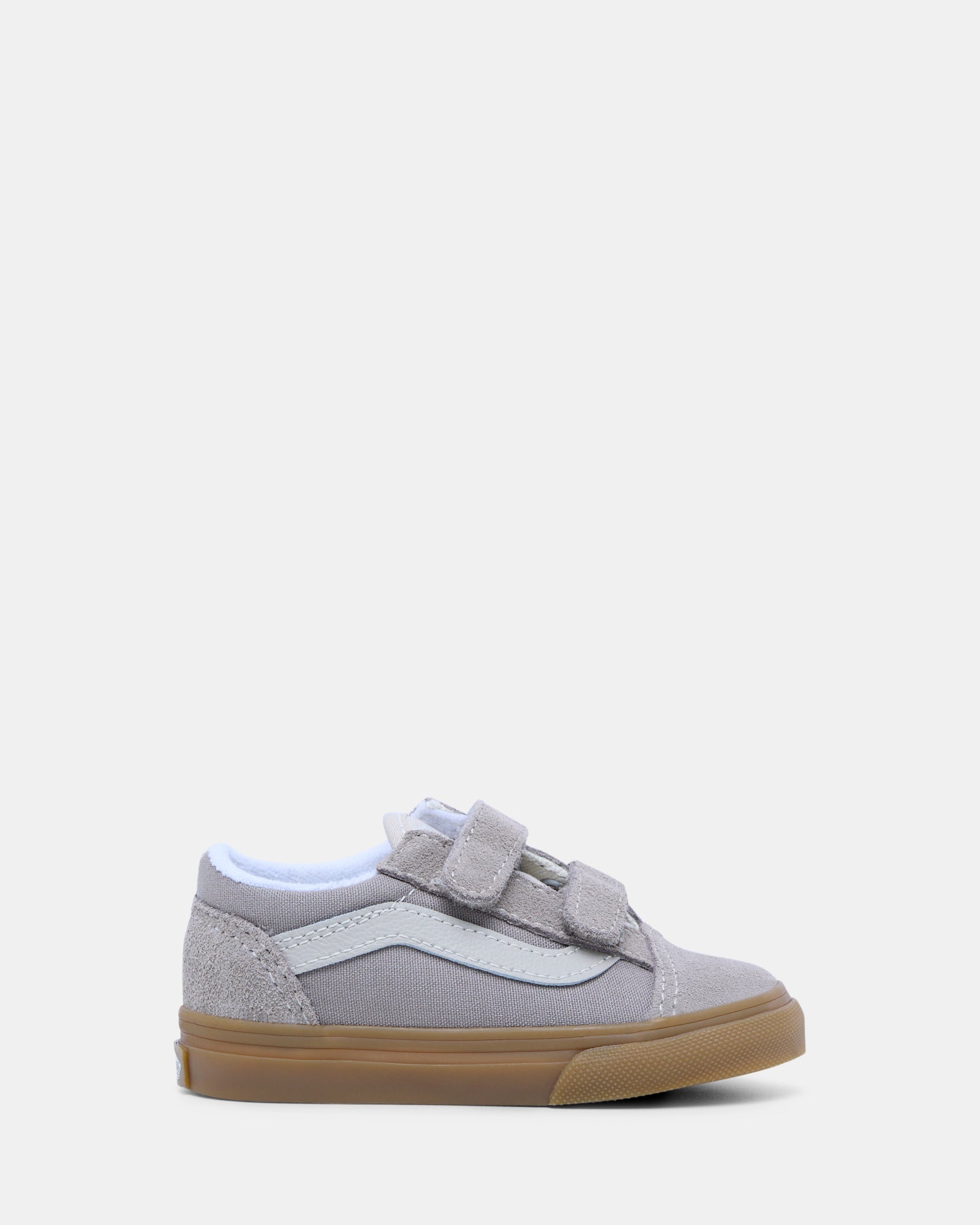 Vans Old Skool Infant Sneakers - Grey/Gum Colorway | Classic Skate Shoes for Toddlers & Babies | Perfect for Casual Wear, Playtime & Outdoor Adventures
