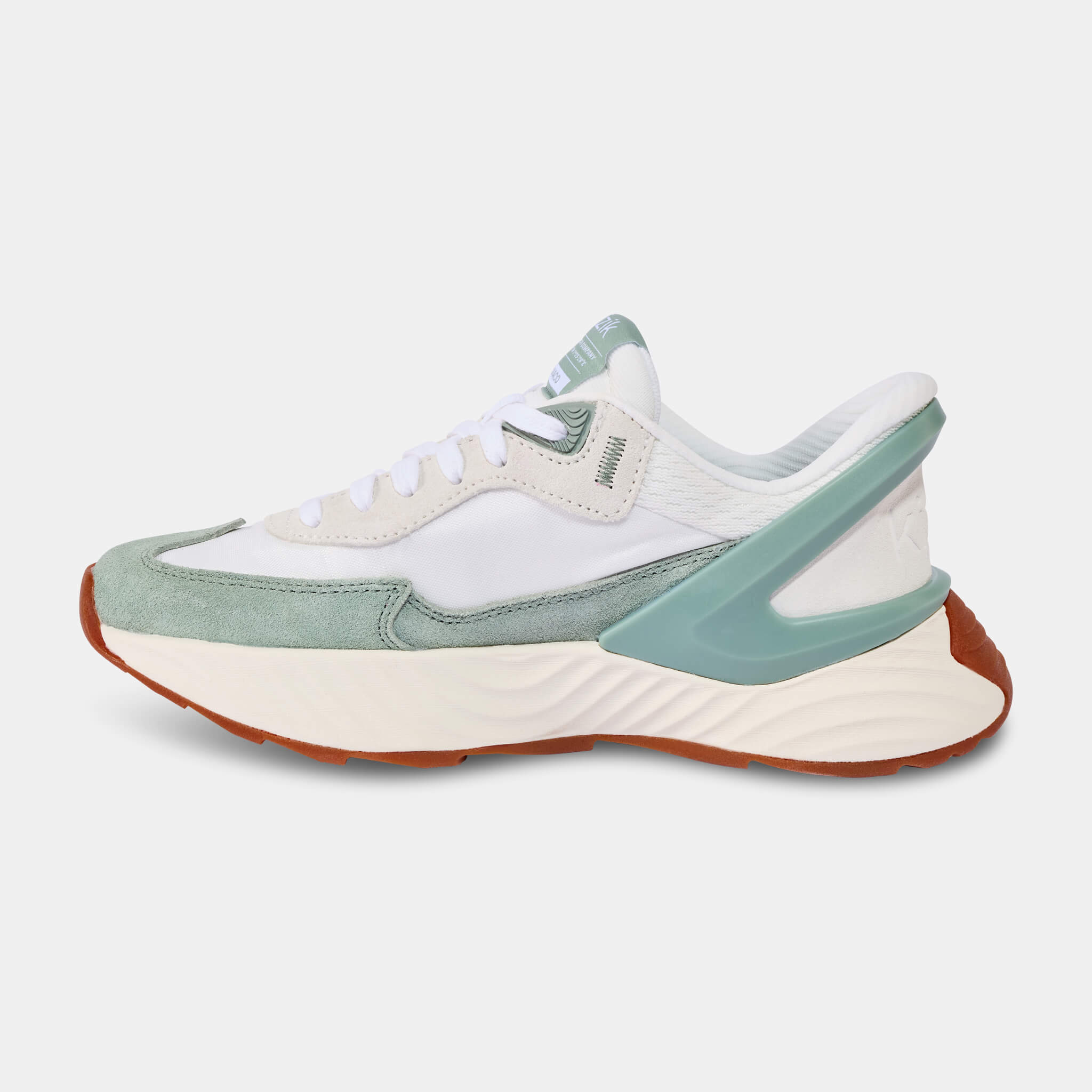 Women's Monaco Sneakers - White & Iceberg Green Athletic Shoes for Running, Walking & Casual Wear
