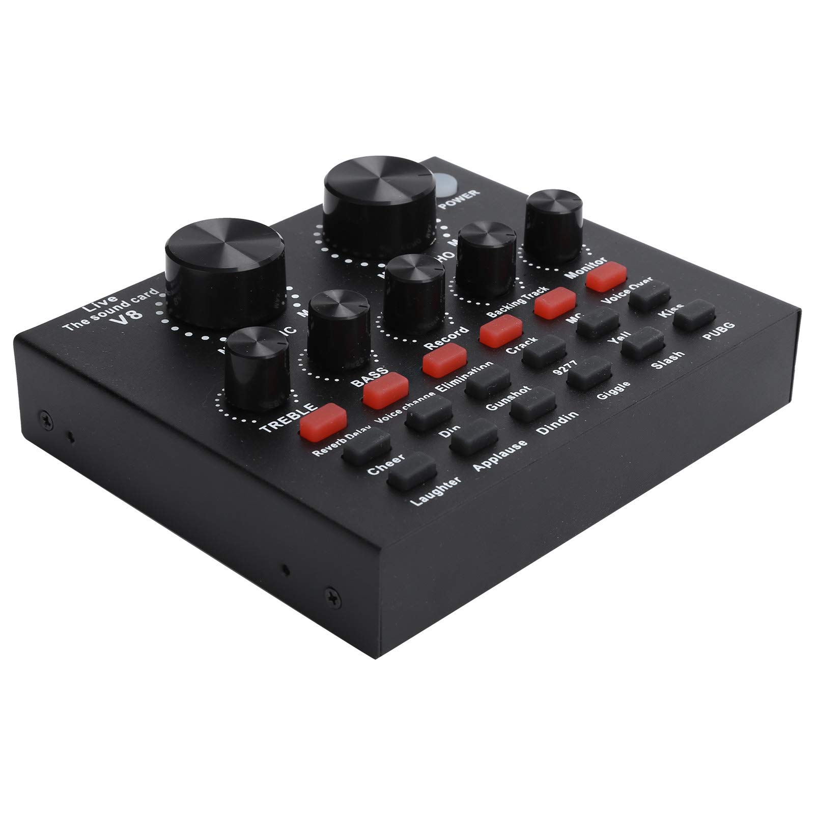 Live Sound Card & Bluetooth Voice Changer - 7-in-1 Karaoke Audio Mixer with Wireless Connectivity for Phones, Computers & Headsets | Perfect for Streaming, Podcasting & Home Karaoke Parties
