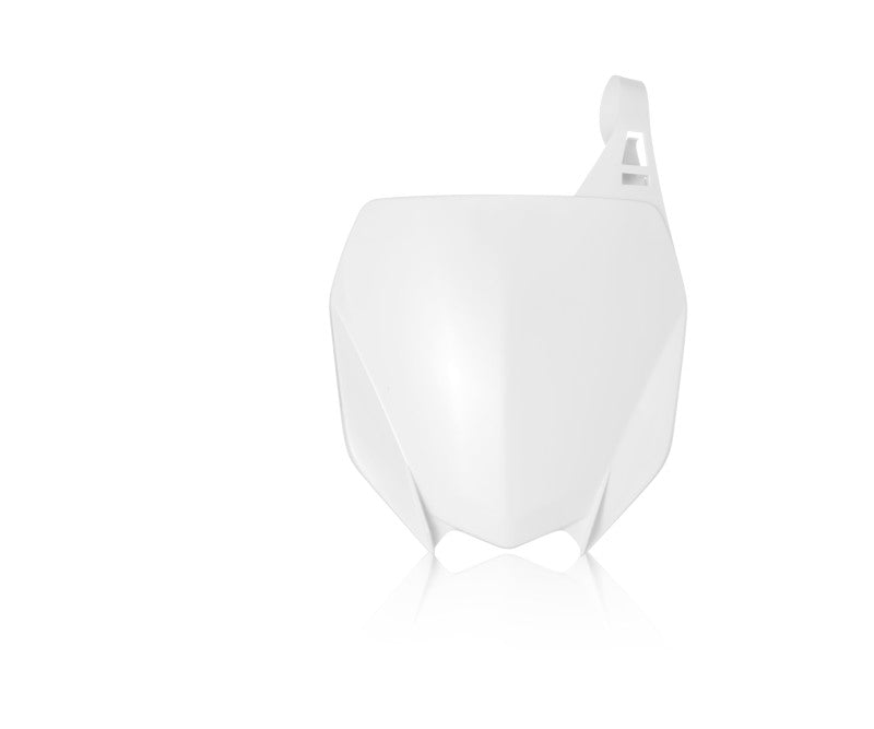 Acerbis 18-24 Yamaha YZ125 YZ125X YZ250 YZ250X YZ250F YZ450F YZ250FX YZ450FX Front Number Plate - White | Dirt Bike Motocross & Off-Road Racing Accessory