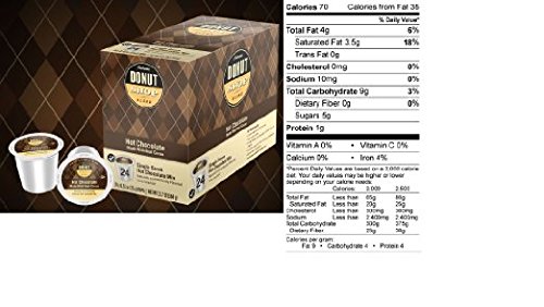Authentic Donut Shop Hot Chocolate K-Cups 24 Count (96 Total Servings) - Rich & Creamy Hot Cocoa Pods for Keurig Brewers - Perfect for Winter Mornings, Office Breaks & Cozy Evenings