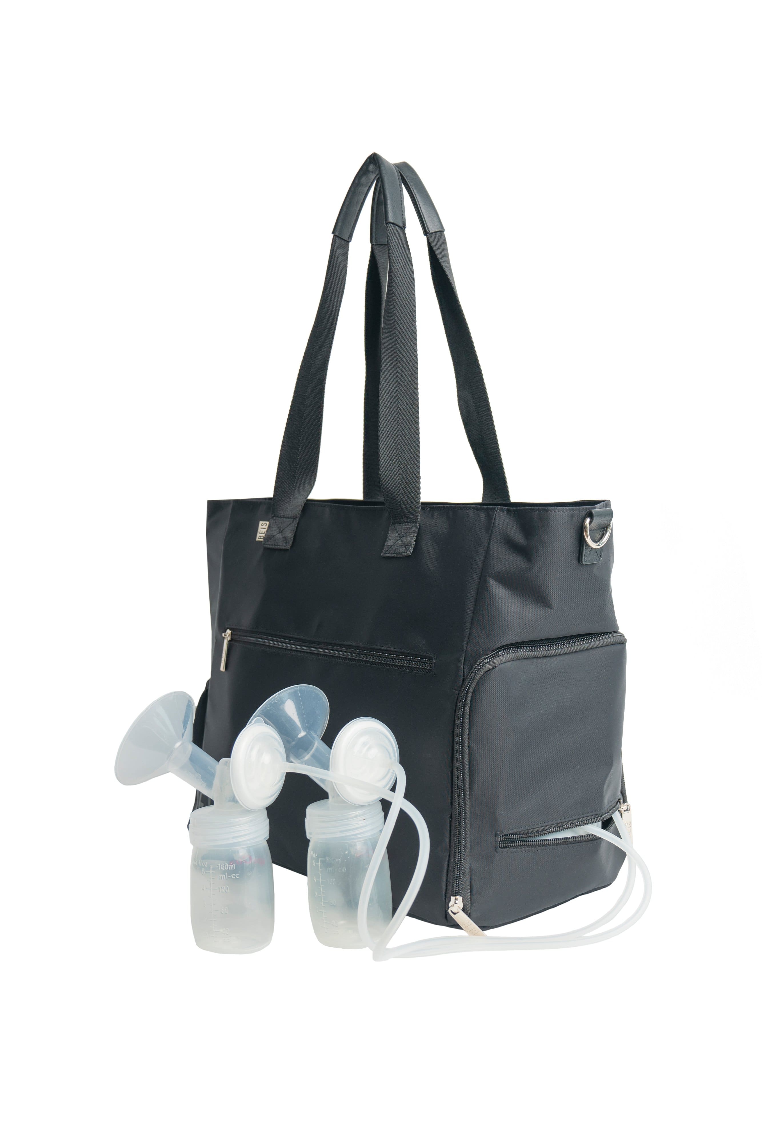 Premium Black Pumping Bag - Durable & Stylish Breast Milk Storage for Nursing Moms | Perfect for Work, Travel & On-the-Go Pumping