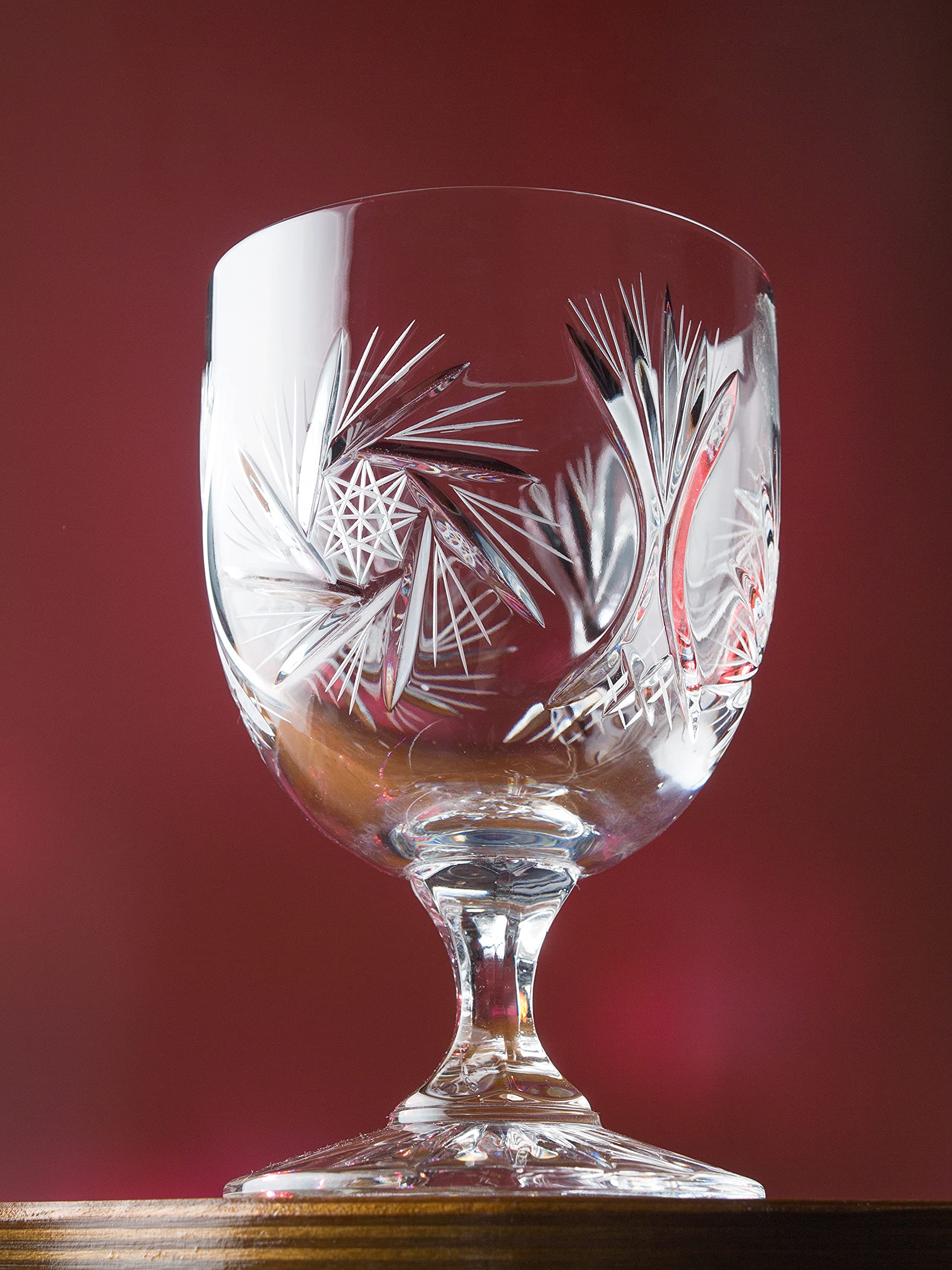 Premium Handmade Cut Crystal Glass Dessert Cups - Set of 6 (8 oz Capacity) - Elegant Ice Cream Bowls, Parfait Glasses & Fruit Cups for Sundaes, Yogurt & Desserts - European Made Luxury Servingware for Parties, Weddings & Fine Dining