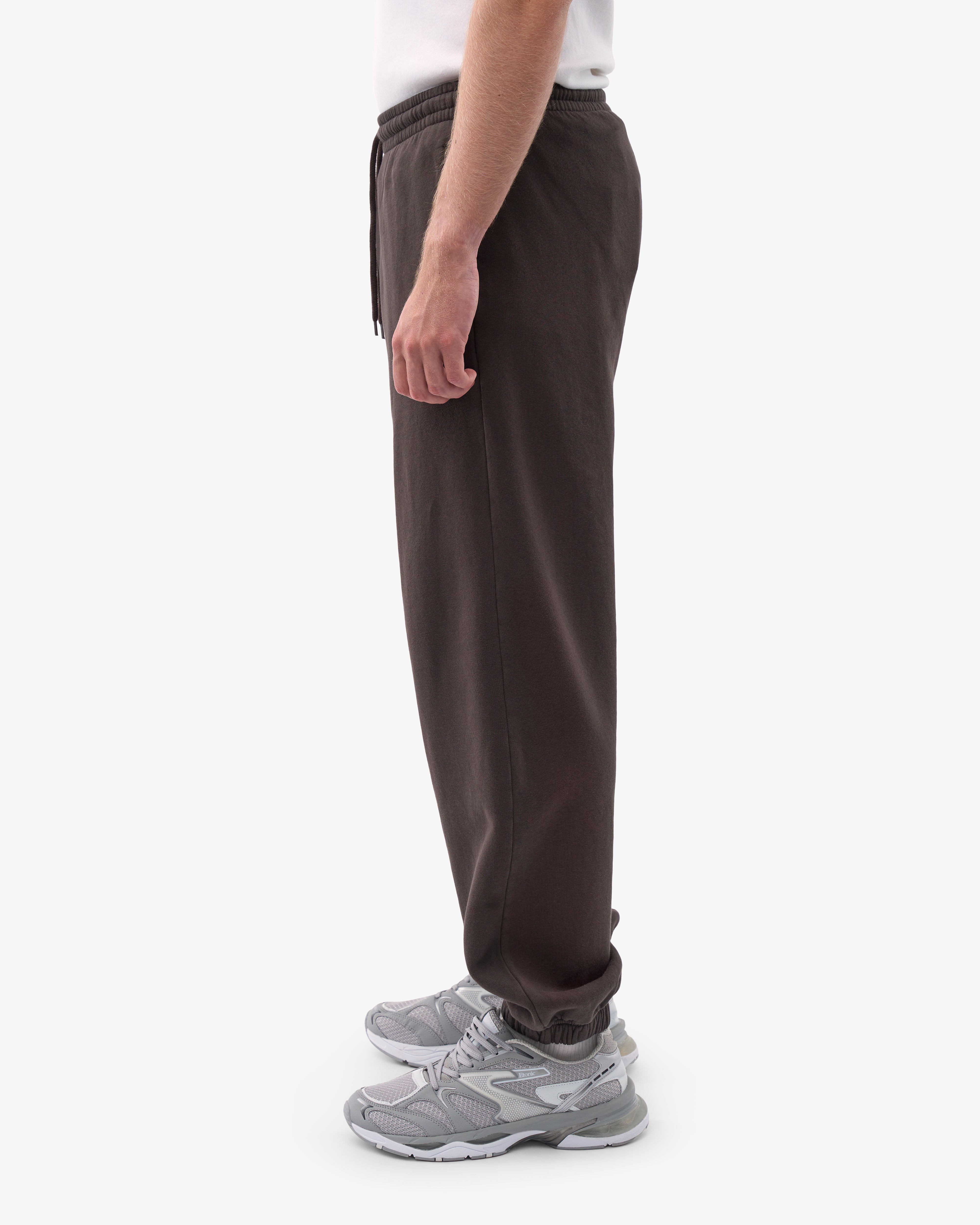 Organic Relaxed Sweatpants for Women - Soft Cotton Lounge Pants in Coffee Brown - Perfect for Yoga, Home & Casual Wear