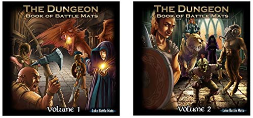 Dungeon & Battle Mats for RPG Games - Premium Reusable Game Mats for Dungeons & Dragons, Pathfinder & Tabletop Roleplaying - Perfect for Home, Game Nights & Conventions