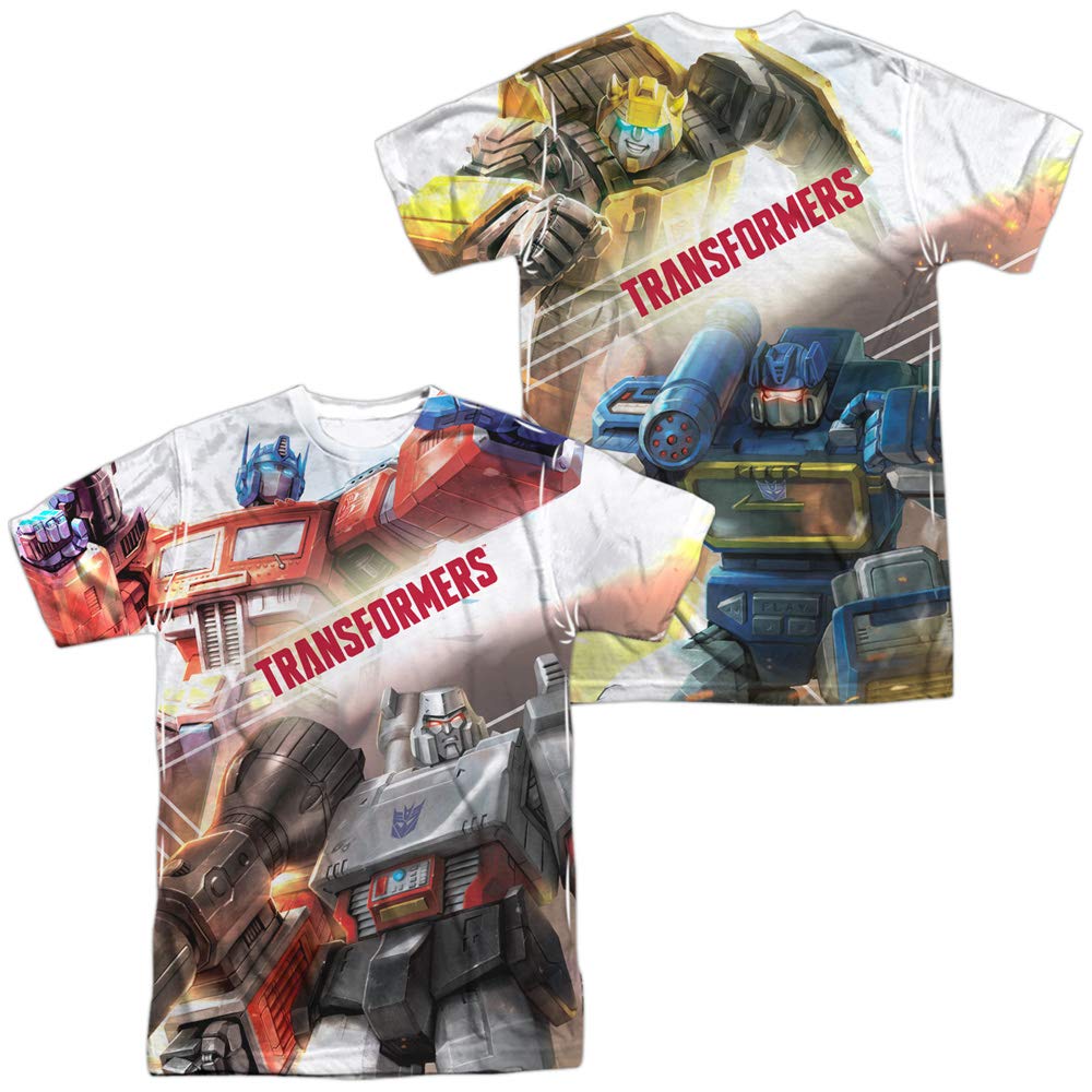 Transformers Warriors of Cybertron Unisex T-Shirt for Adults - Premium Sublimated Graphic Tee for Men & Women - Perfect for Cosplay, Comic Con & Everyday Wear