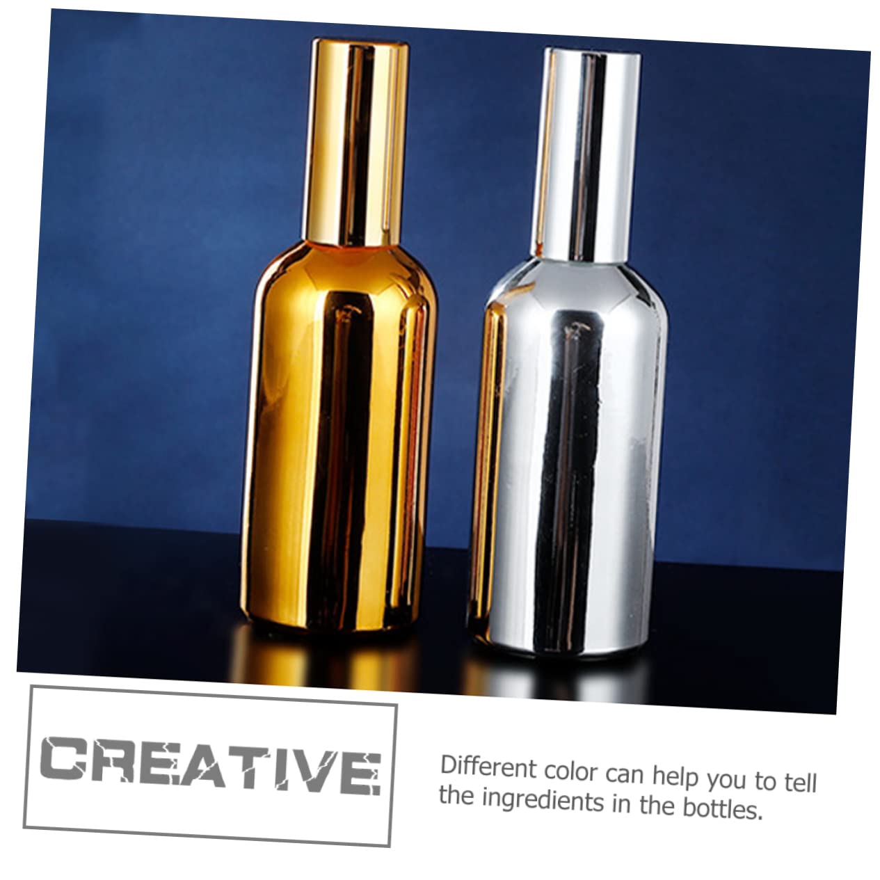 Premium Cocktail Atomizer Spray Bottles Set - Electroplated Glass with Non-Slip Base for Bartending, Mixology & Home Bar Use - Perfect for Cocktail Garnishing, Flavor Infusing & Bar Decor