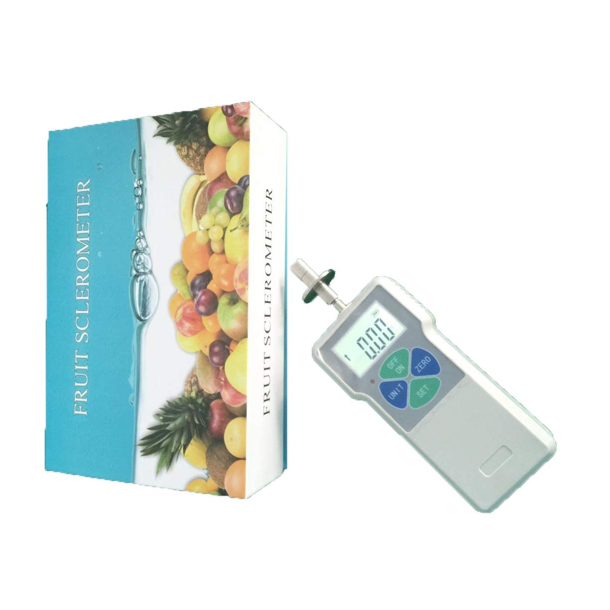 AGY-30 Digital Fruit Hardness Tester - Portable Sclerometer for Apples, Pears, Strawberries & Grapes | 0.4~30kgf/cm2 Measurement Range | 7.9mm Needle | Perfect for Farm, Orchard & Quality Control Testing