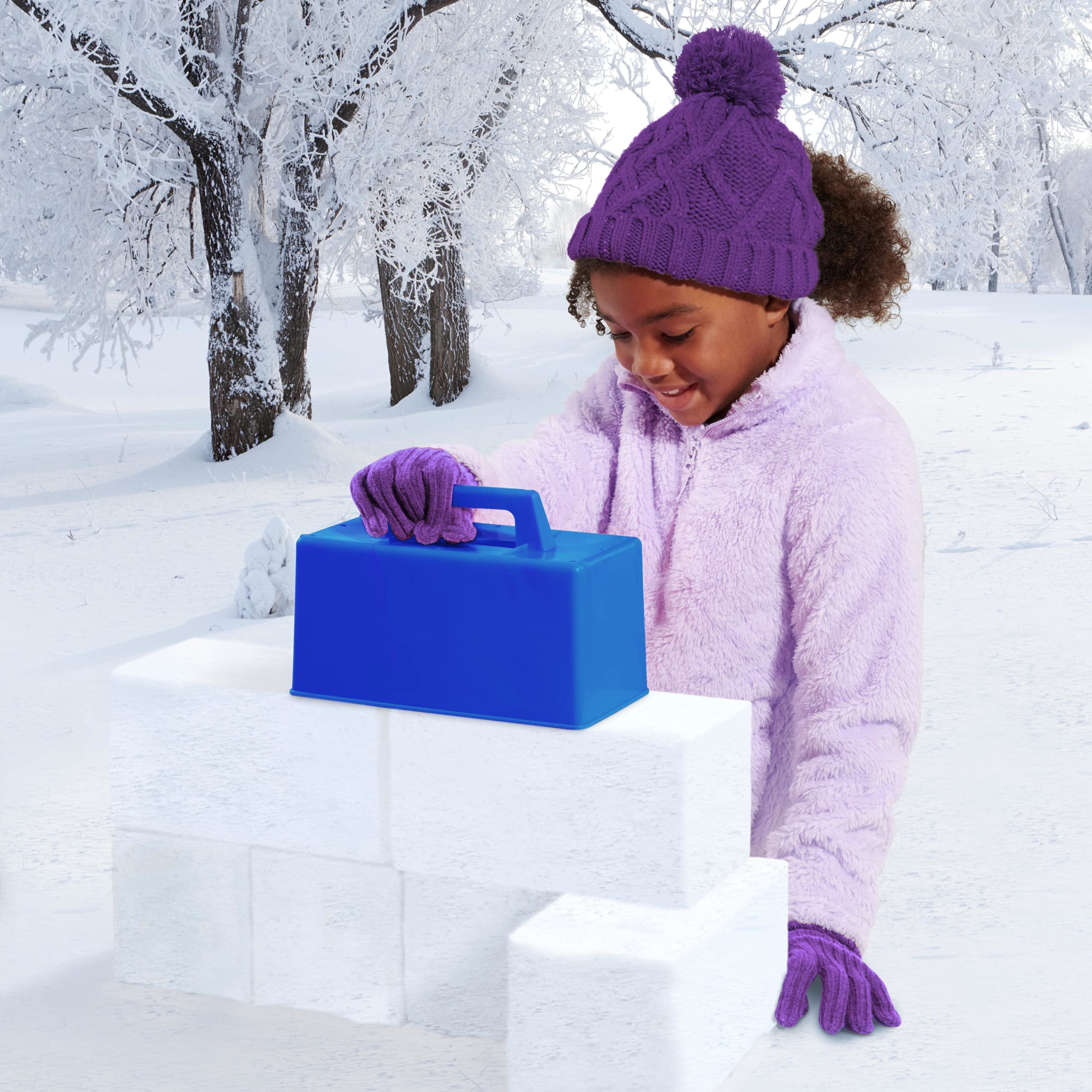 Original Slinky Snowball Maker & Brickz Assortment - Kids Building Toy Set with Brick Mold & Snowball Maker for Ages 5+ | Creative Winter Play & Indoor STEM Activity | Amazon Exclusive by Just Play