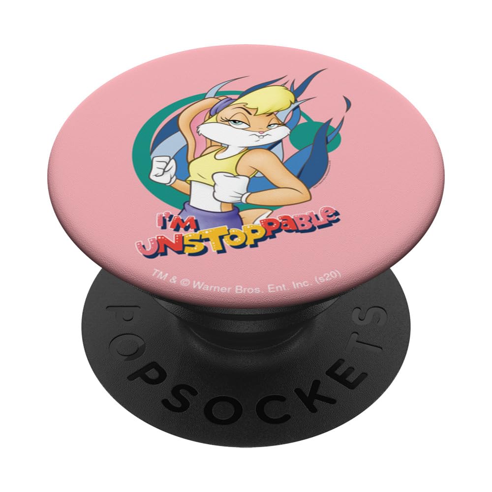 Looney Tunes Lola Bunny Unstoppable PopSockets Standard PopGrip - Swappable Phone Grip & Stand for iPhone, Samsung & Smartphones - Perfect for Fans, Gifts & Everyday Use