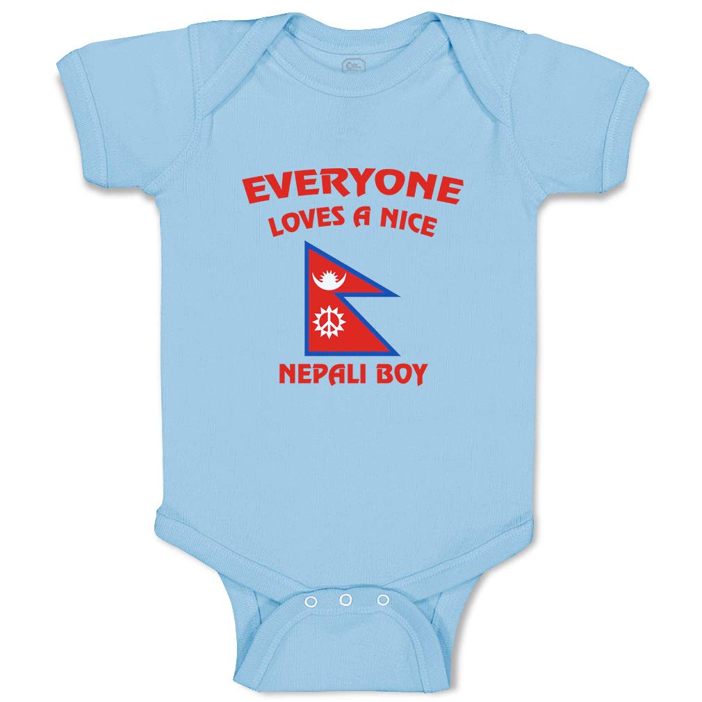 Custom Baby Bodysuits for Boys & Girls - Adorable Nepal-Themed Outfits | Perfect for Family Photos, Cultural Events & Everyday Wear