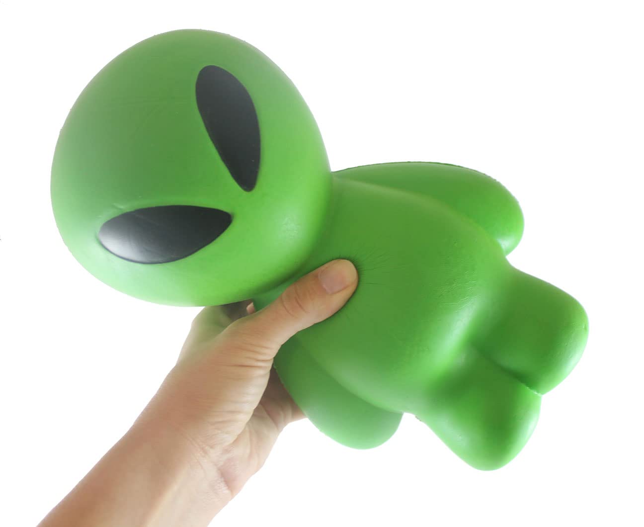 Jumbo Green 10 Inch Alien Squishy Slow Rising Foam Toy - Stress Relief & Sensory Fidget Toy for Kids & Adults - Perfect for Anxiety Relief, Office Desk Decor, and Fun Party Favors