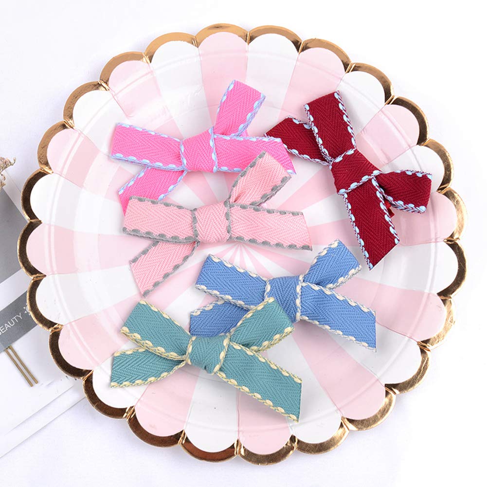 12PCS Hair Bow Clips for Toddlers & Baby Girls - 2.7 Inch Alligator Hair Barrettes for Kids, School Girls with Fine Hair - Perfect for School, Parties & Daily Outfits (Pack of 12, Style B)