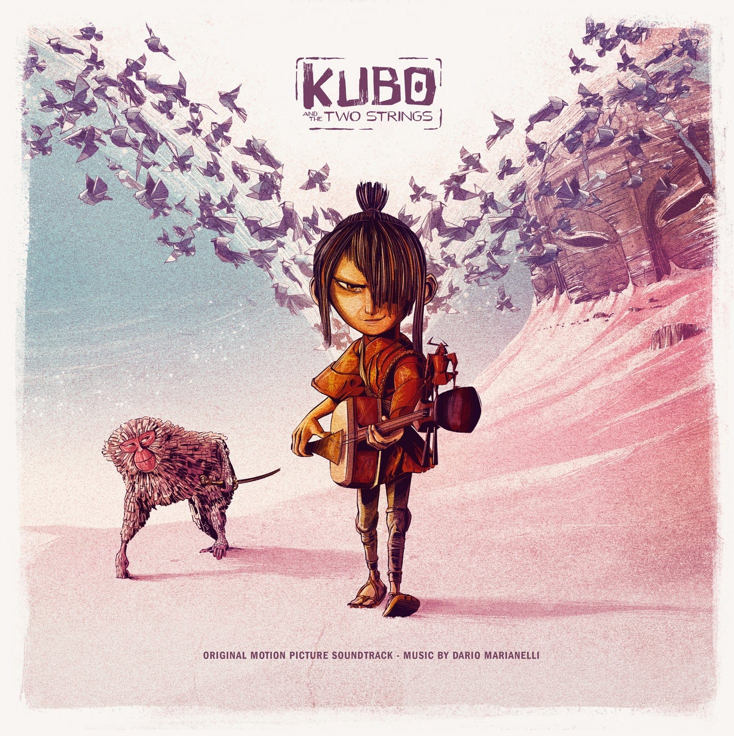 Kubo and the Two Strings Original Soundtrack 2XLP Vinyl Record - Epic Fantasy Film Music for Movie Nights & Collector's Display