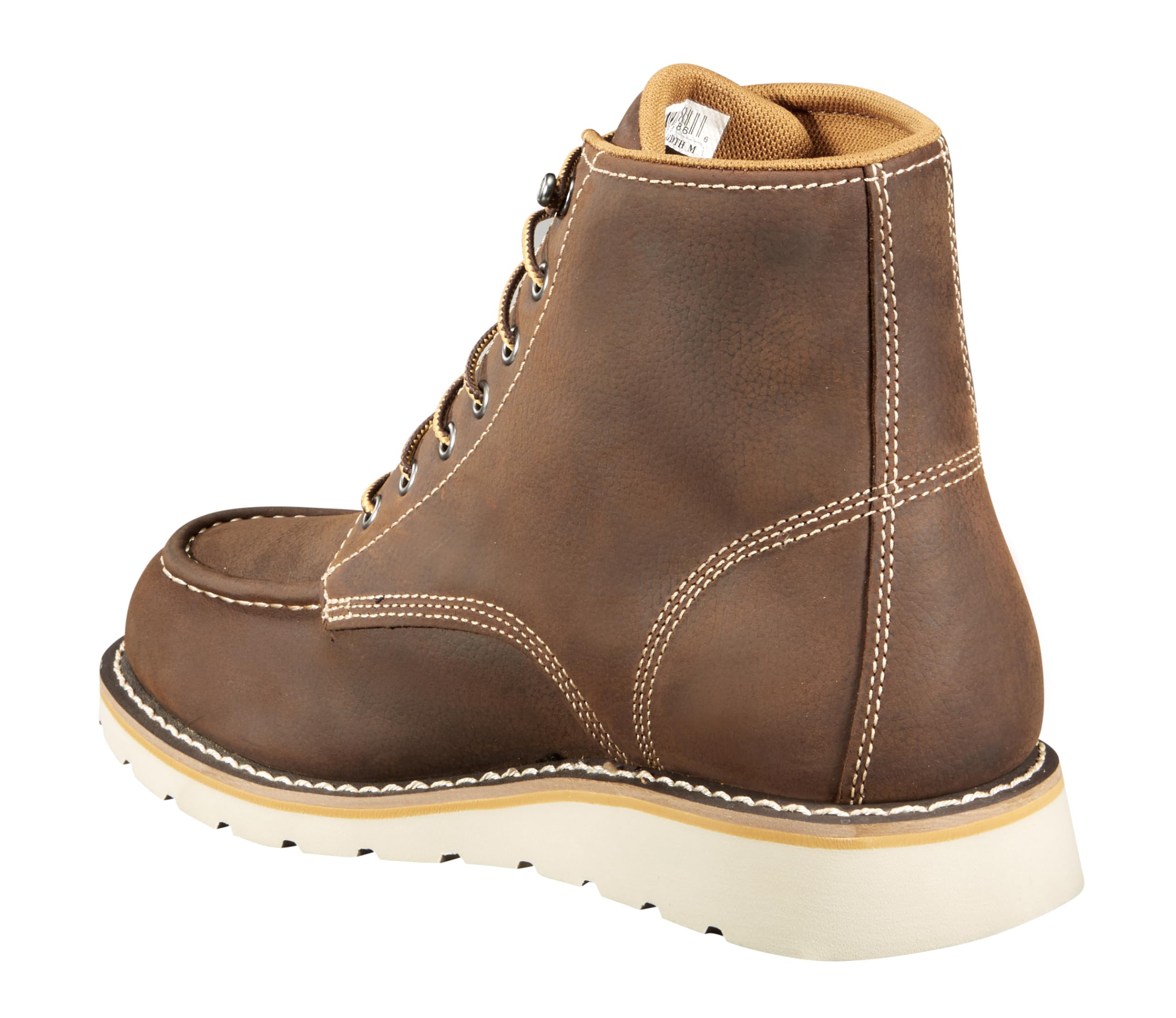 Carhartt Women's 6 Inch Waterproof Wedge Steel Toe Work Boots - Durable Safety Shoes for Construction, Landscaping & Outdoor Work