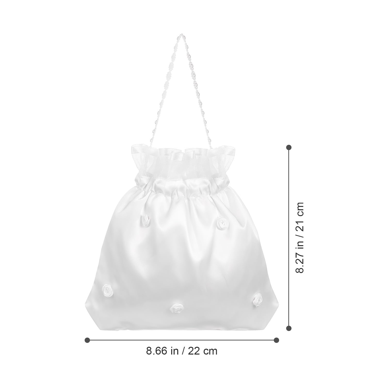 Balacoo Large Wedding Money Tote Bag - Elegant Bridal Dolly Bag for Money Dance, Cash Gifts & Reception | Perfect for Wedding Celebrations, Bridal Showers & Special Events