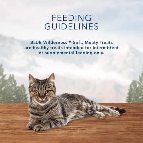 BLUE Wilderness Soft Moist Cat Treats with Chicken & Salmon - Grain-Free, High-Protein Snacks for Cats - Perfect for Training, Rewards & Bonding with Your Feline Friend