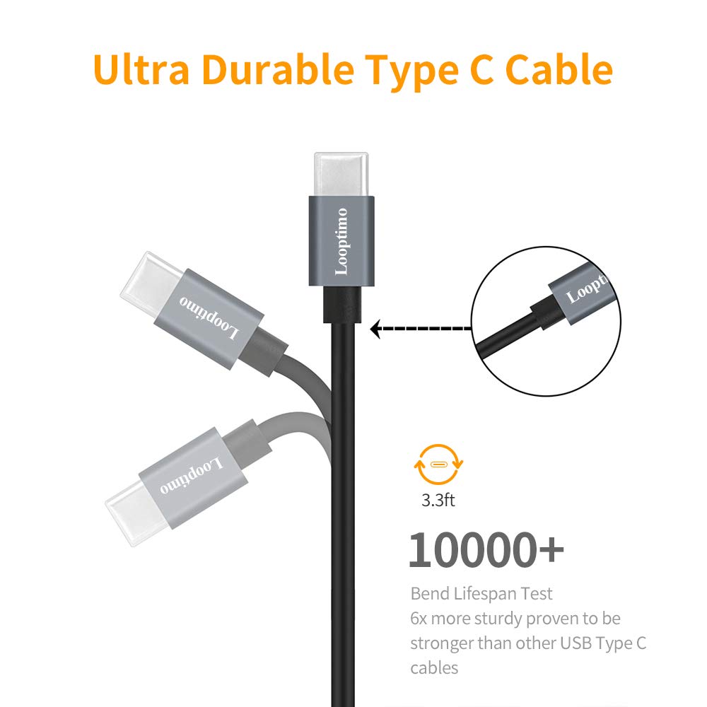 Looptimo 48W Fast USB C Car Charger with PD & QC 3.0 - Compatible with Google Pixel 9/9 Pro XL/8/8 Pro/7/7 Pro/6/6a/6 Pro/5a/5/4/4 XL - Includes 3.3Ft Type C Cable - Perfect for Road Trips & Fast Charging on the Go