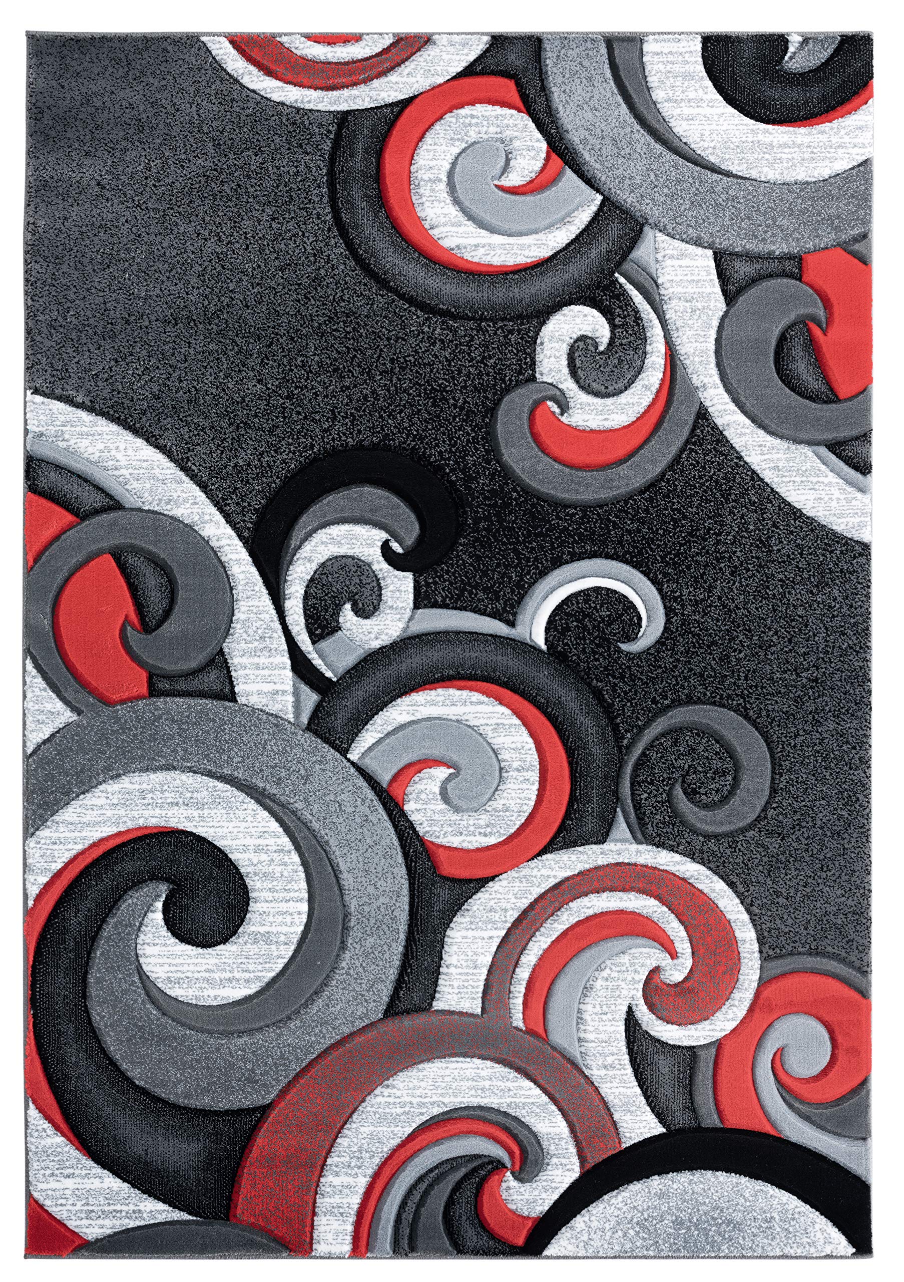 United Weavers of America Bristol Rhiannon Red Runner Rug 2'7