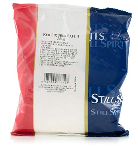 Premium Still Spirits Red Liqueur Base - Cherry Flavor for Homemade Cocktails & Desserts | Perfect for Mixing, Baking & Entertaining