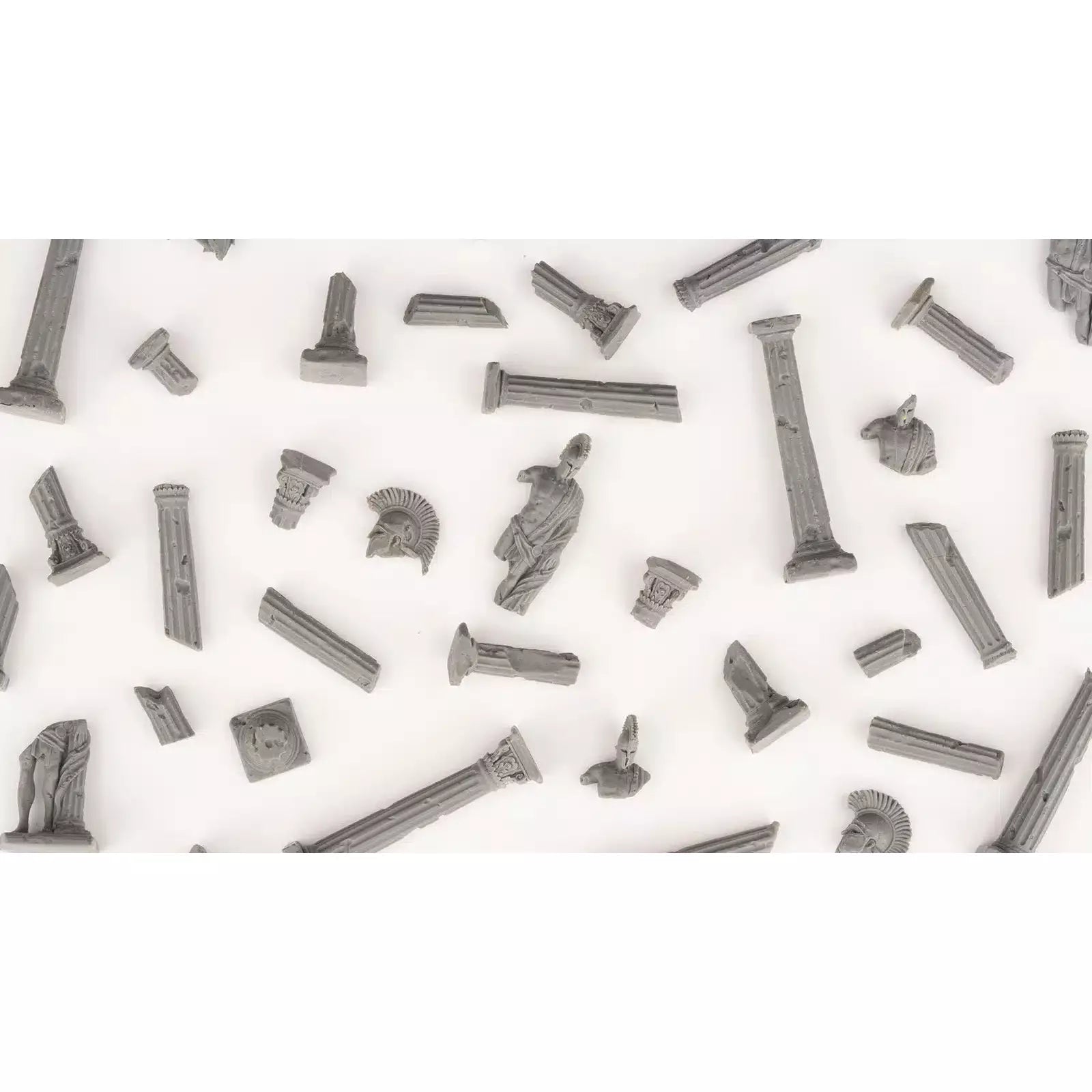 Basing Bits: Miniature Statues & Columns for Wargaming Terrain - Perfect for Tabletop RPGs, Dioramas, and Model Scenery