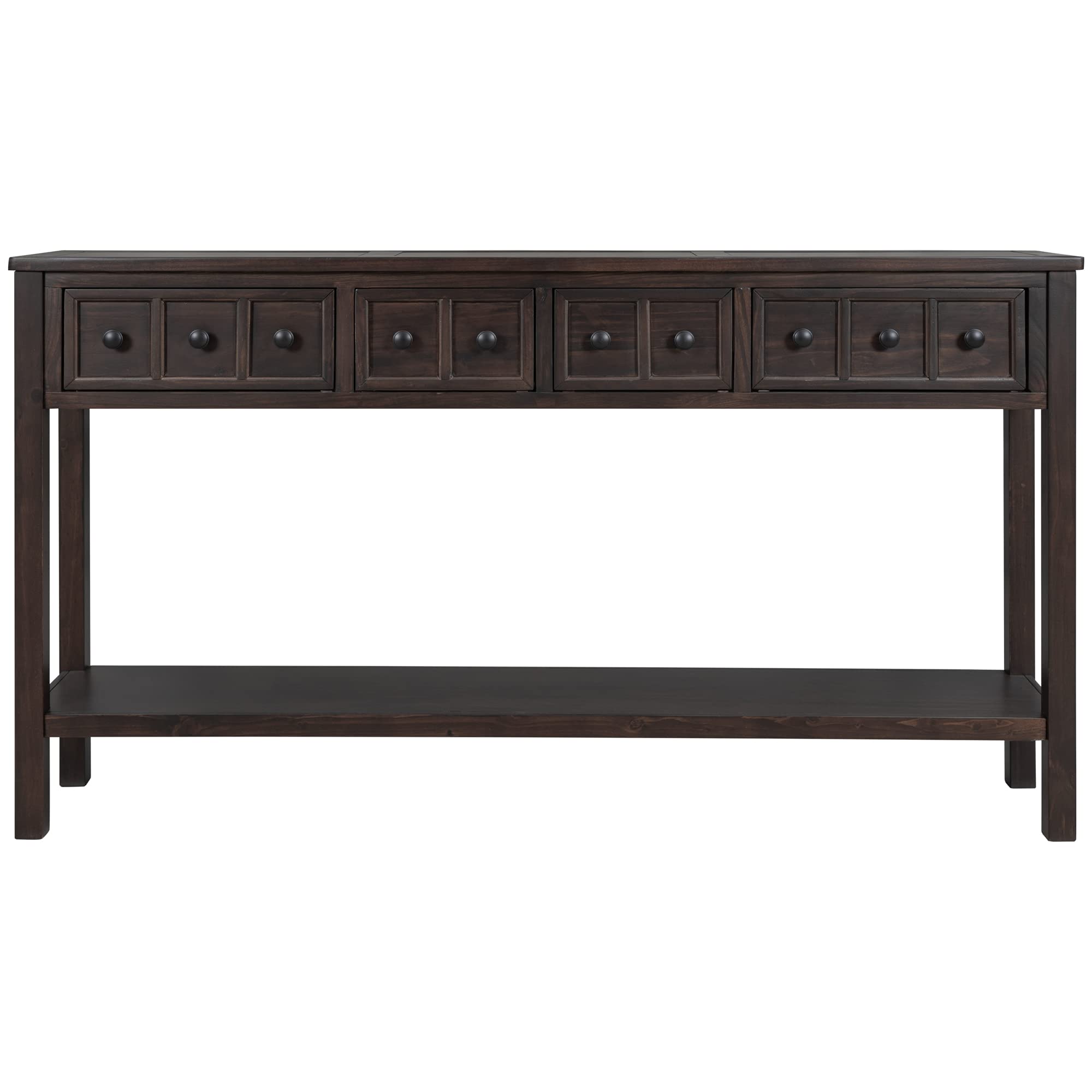 Merax Sofa Table - Long Console Table with Drawers & Shelf, Entryway Hall Table for Living Room, Bedroom, Office - Easy Assembly Home Furniture