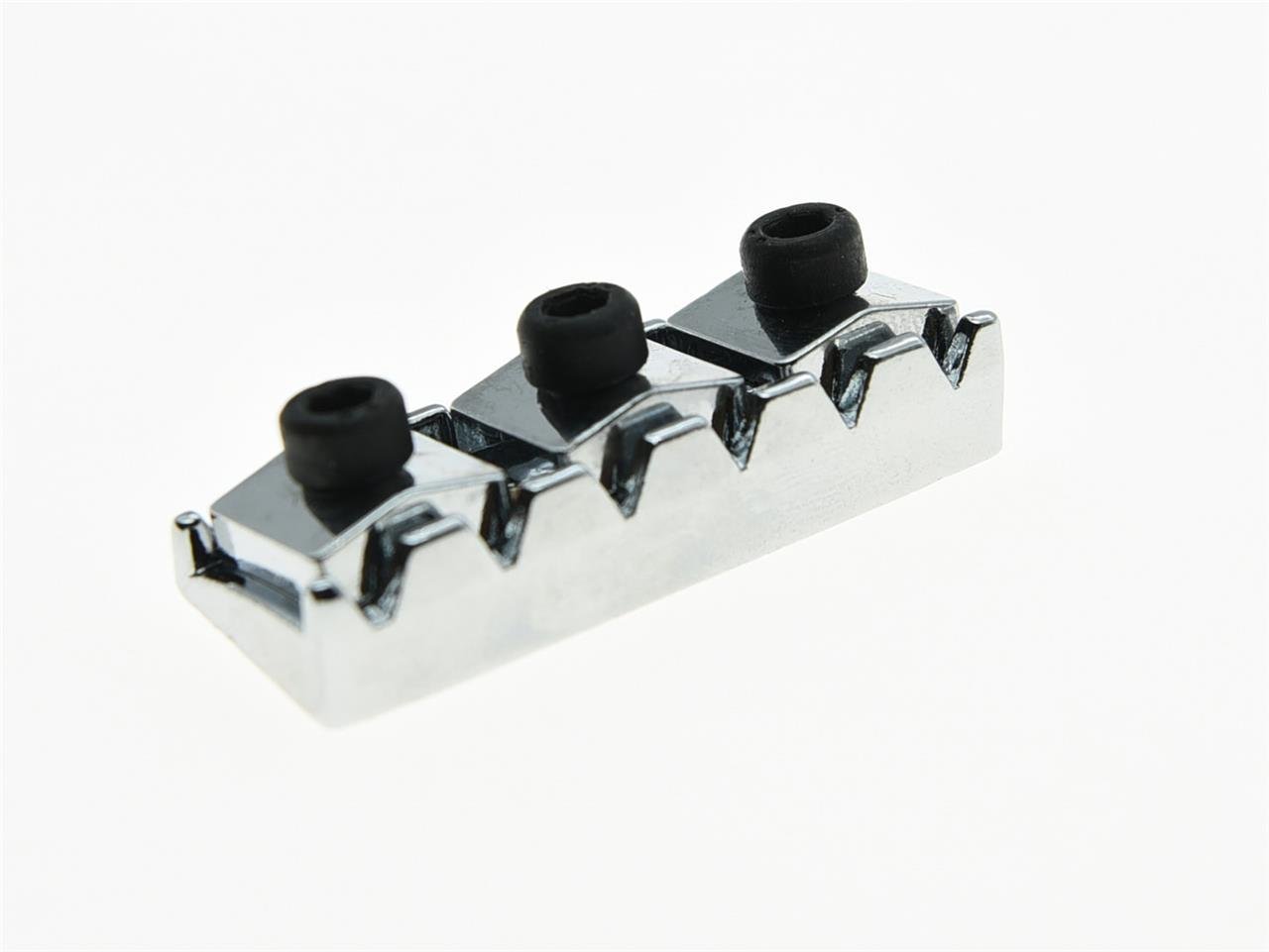 42mm Chrome Guitar Locking Nut String Lock for Floyd Rose Tremolo System - Perfect for Electric Guitar Setup & String Tuning Stability | Stage & Studio Use