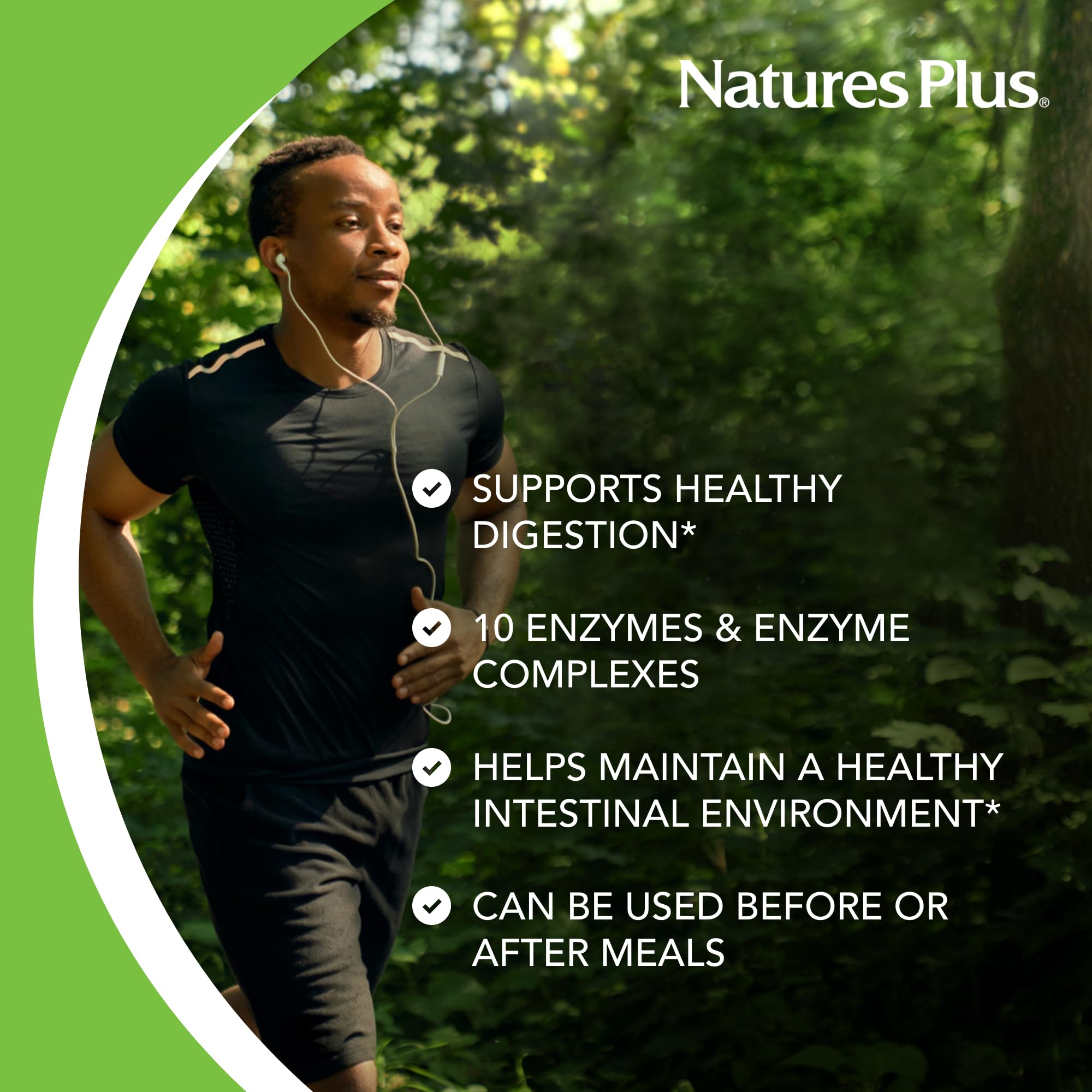 NaturesPlus ActiZyme Digestive Enzymes Supplement with Probiotics, Bromelain & Lactase - Gluten Free Vegetarian Capsules (90 Count) for Gut Health & Digestion Support - Perfect for Bloating Relief & Lactose Intolerance