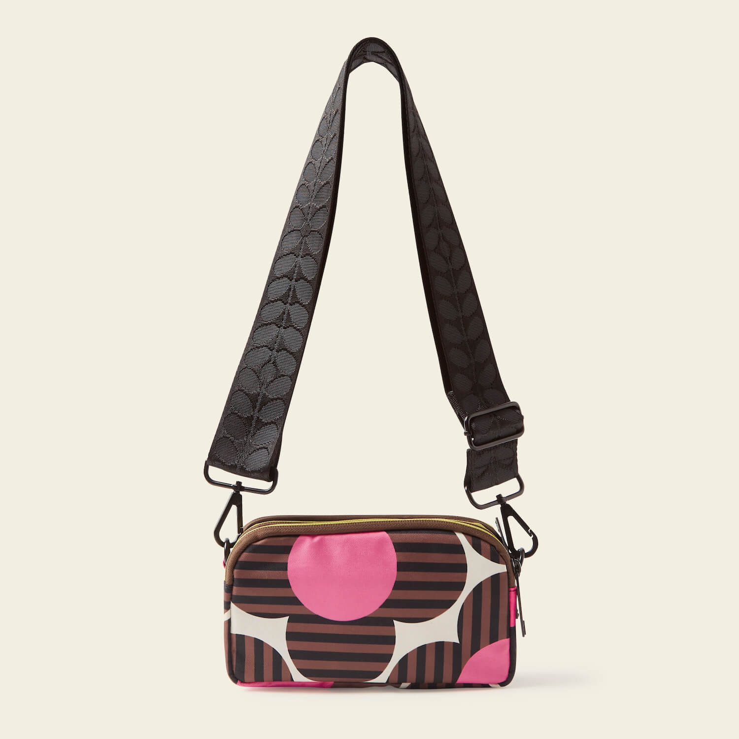 Stylish Striped Flower Azalea Crossbody Bag - Trendy Tripod Crossbody Purse for Women, Perfect for Travel, Shopping & Everyday Use